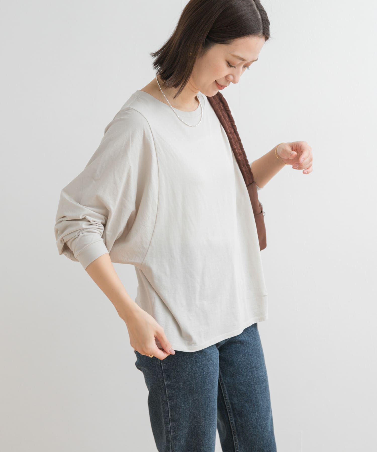 URBAN RESEARCH DOORS「ドルマンルーズロングTシャツ」|Tシャツ・カットソー|