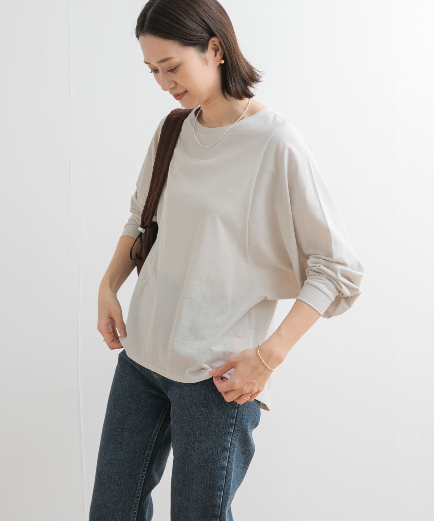 URBAN RESEARCH DOORS「ドルマンルーズロングTシャツ」|Tシャツ・カットソー|