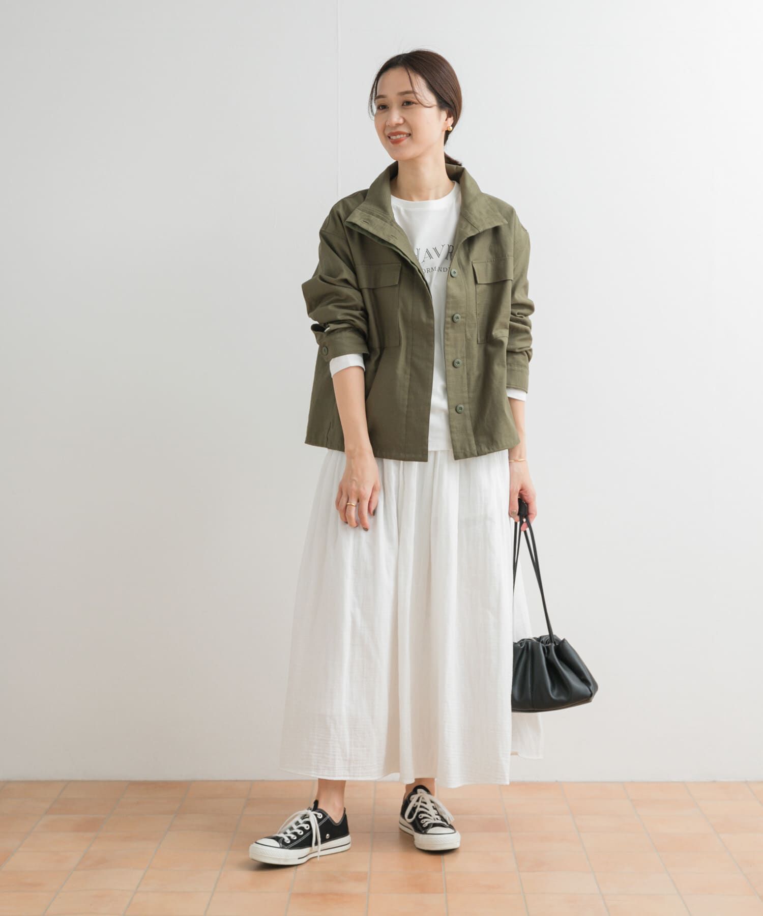 URBAN RESEARCH DOORS「ダブルガーゼボリュームスカート」|スカート|