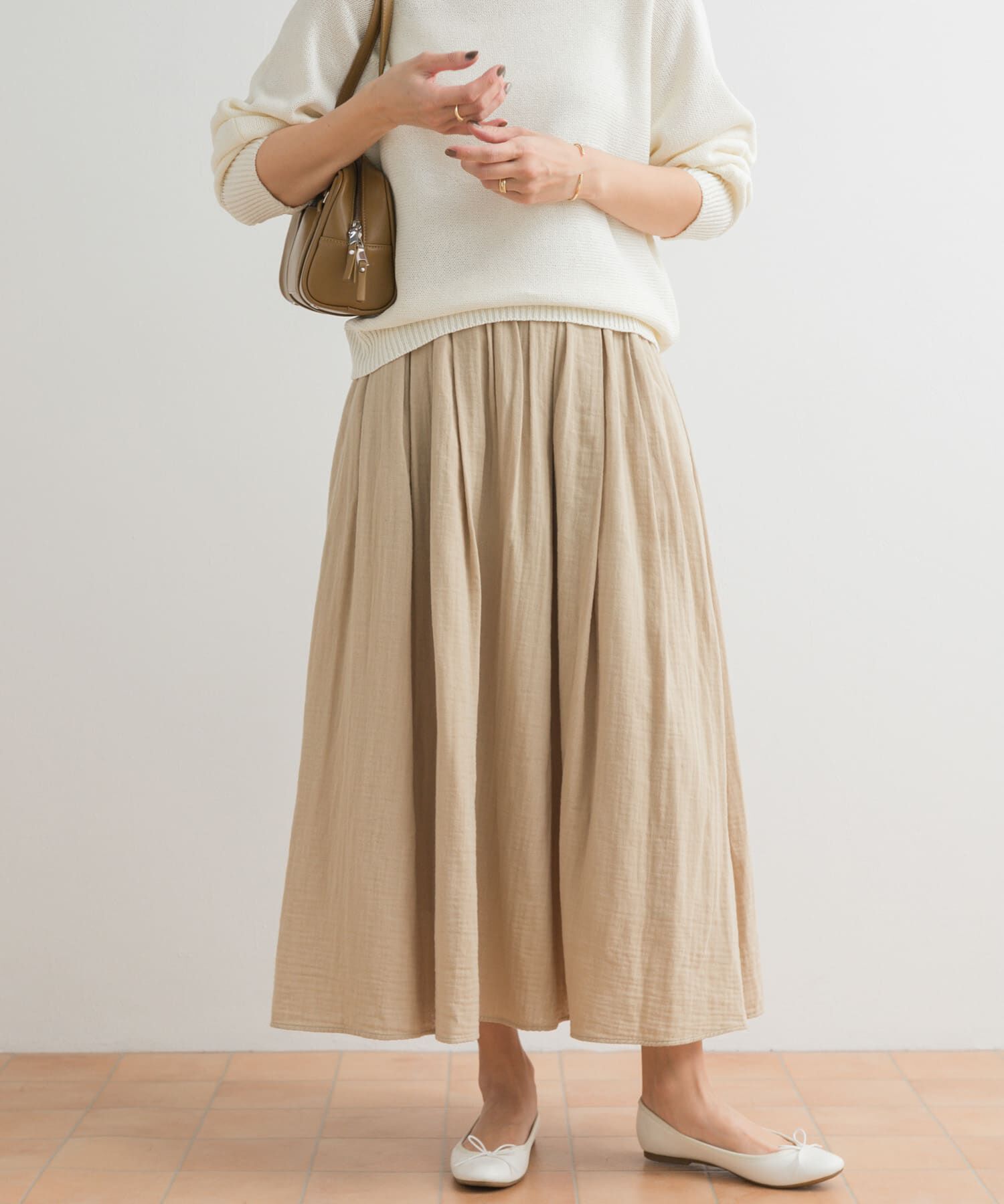 URBAN RESEARCH DOORS「ダブルガーゼボリュームスカート」|スカート|