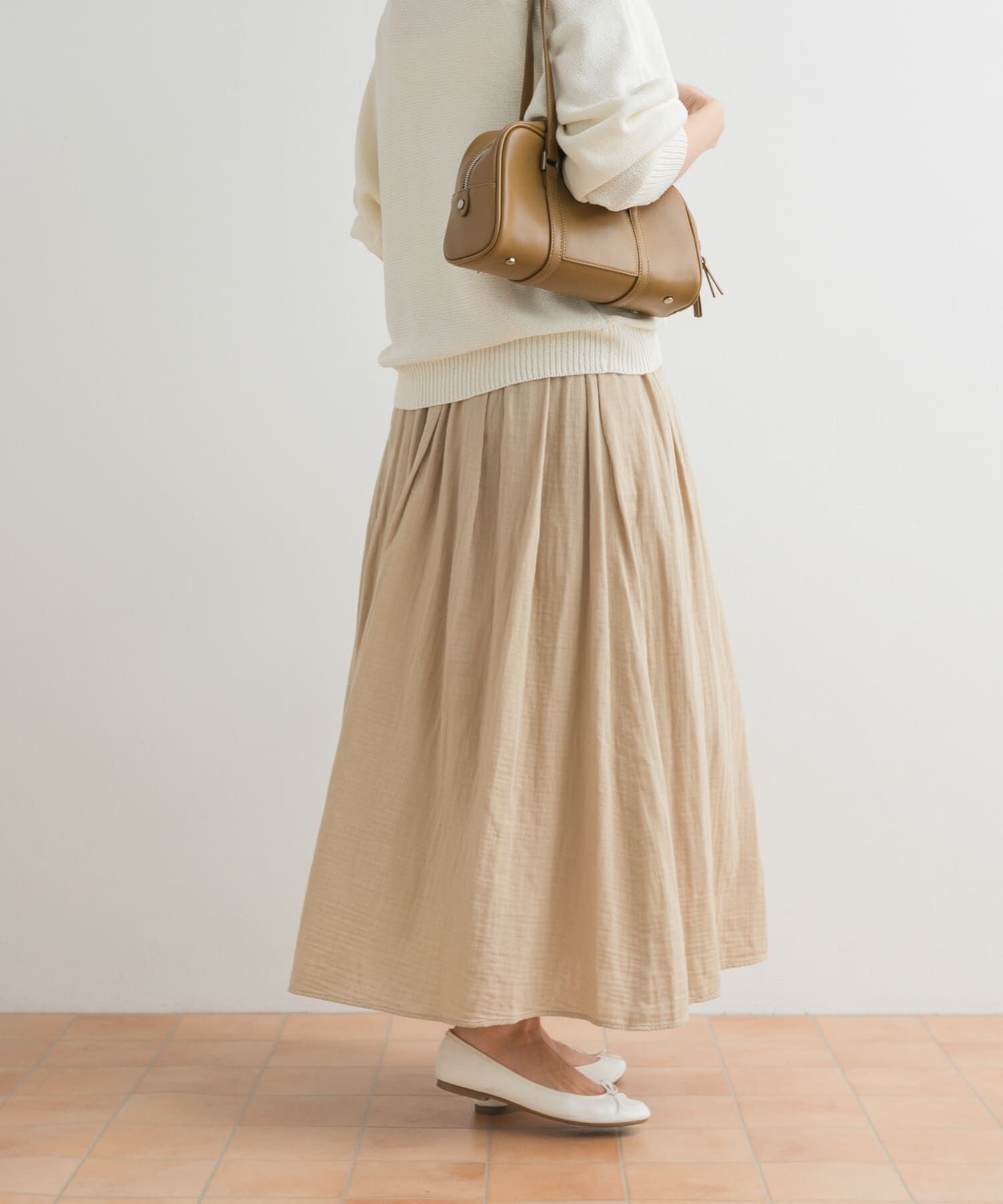 URBAN RESEARCH DOORS「ダブルガーゼボリュームスカート」|スカート|