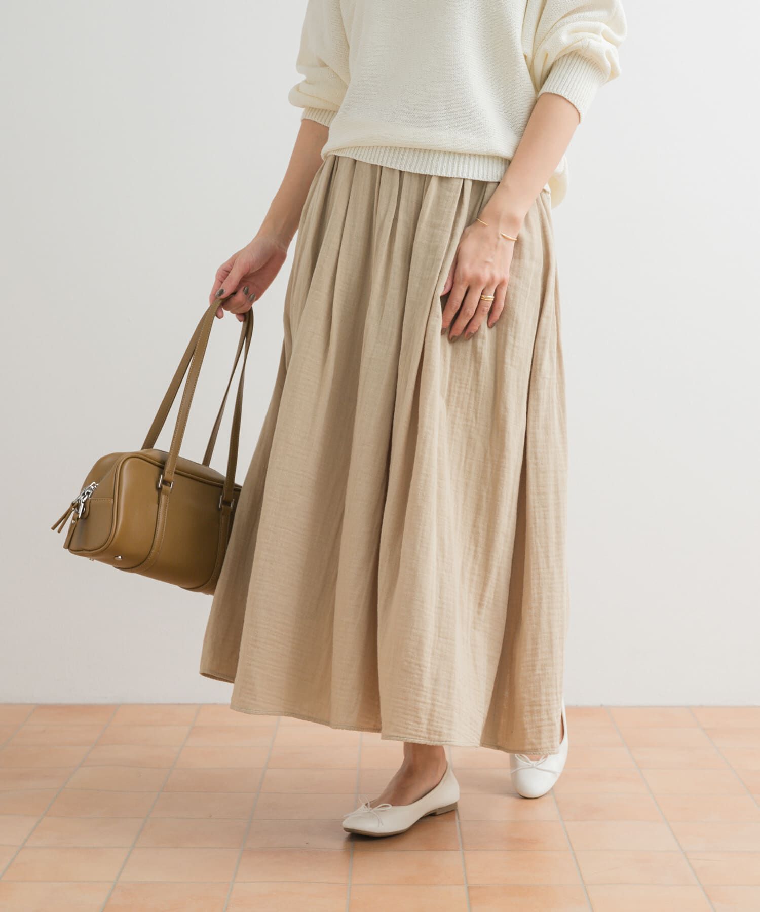 URBAN RESEARCH DOORS「ダブルガーゼボリュームスカート」|スカート|