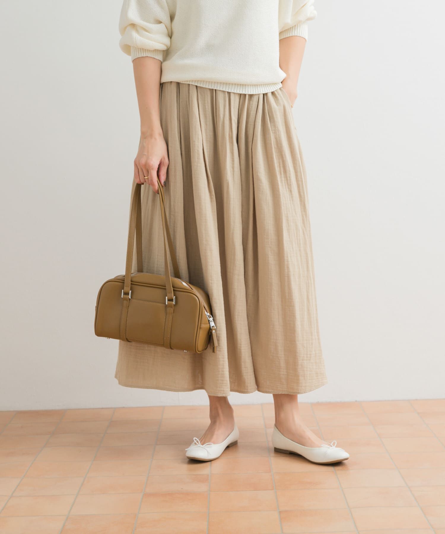 URBAN RESEARCH DOORS「ダブルガーゼボリュームスカート」|スカート|