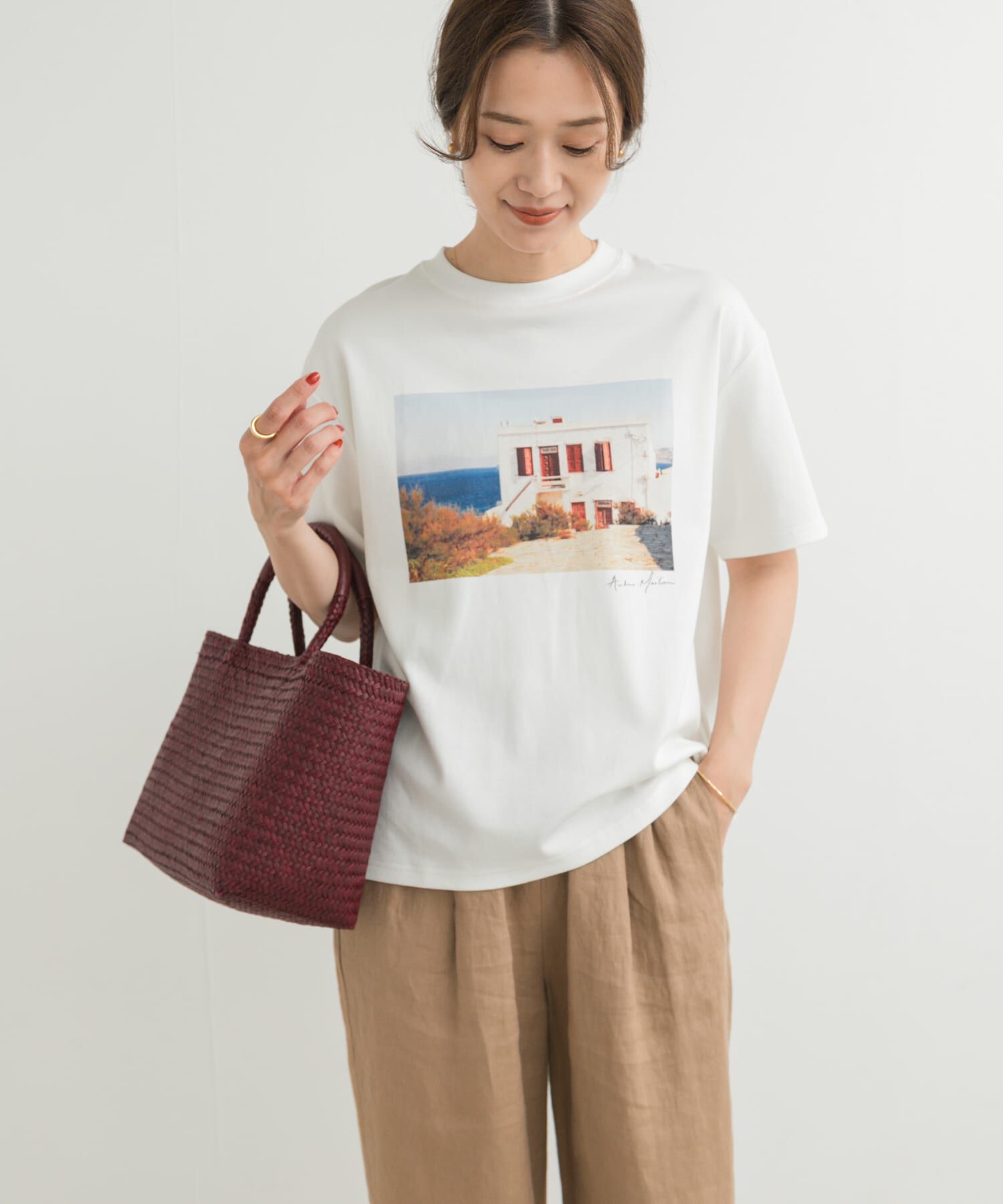 URBAN RESEARCH DOORS「フォトプリント半袖Tシャツ」|Tシャツ・カットソー|