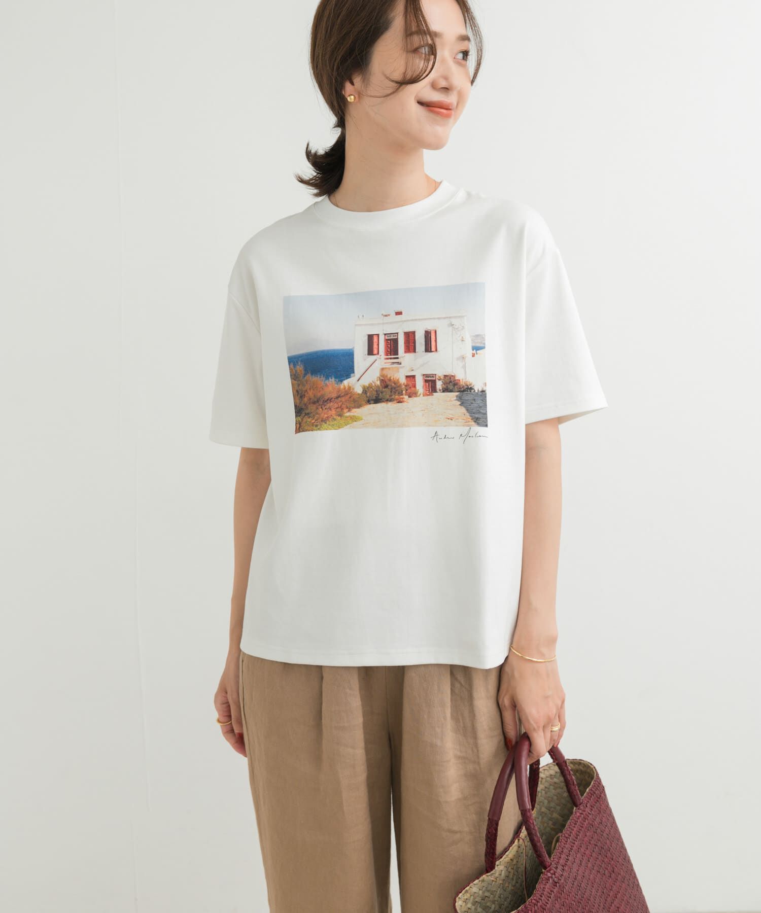 URBAN RESEARCH DOORS「フォトプリント半袖Tシャツ」|Tシャツ・カットソー|