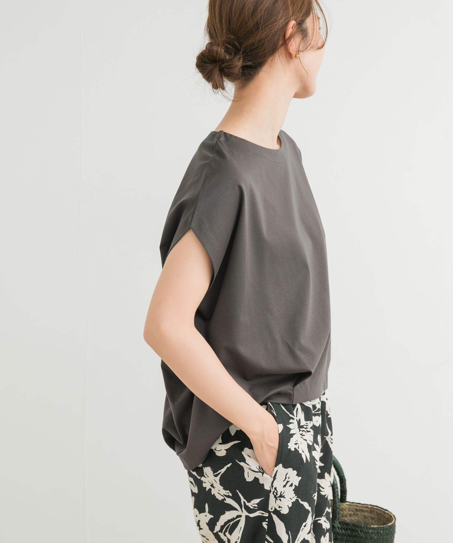 URBAN RESEARCH DOORS「コットンバックタックフレンチプルオーバー」|Tシャツ・カットソー|