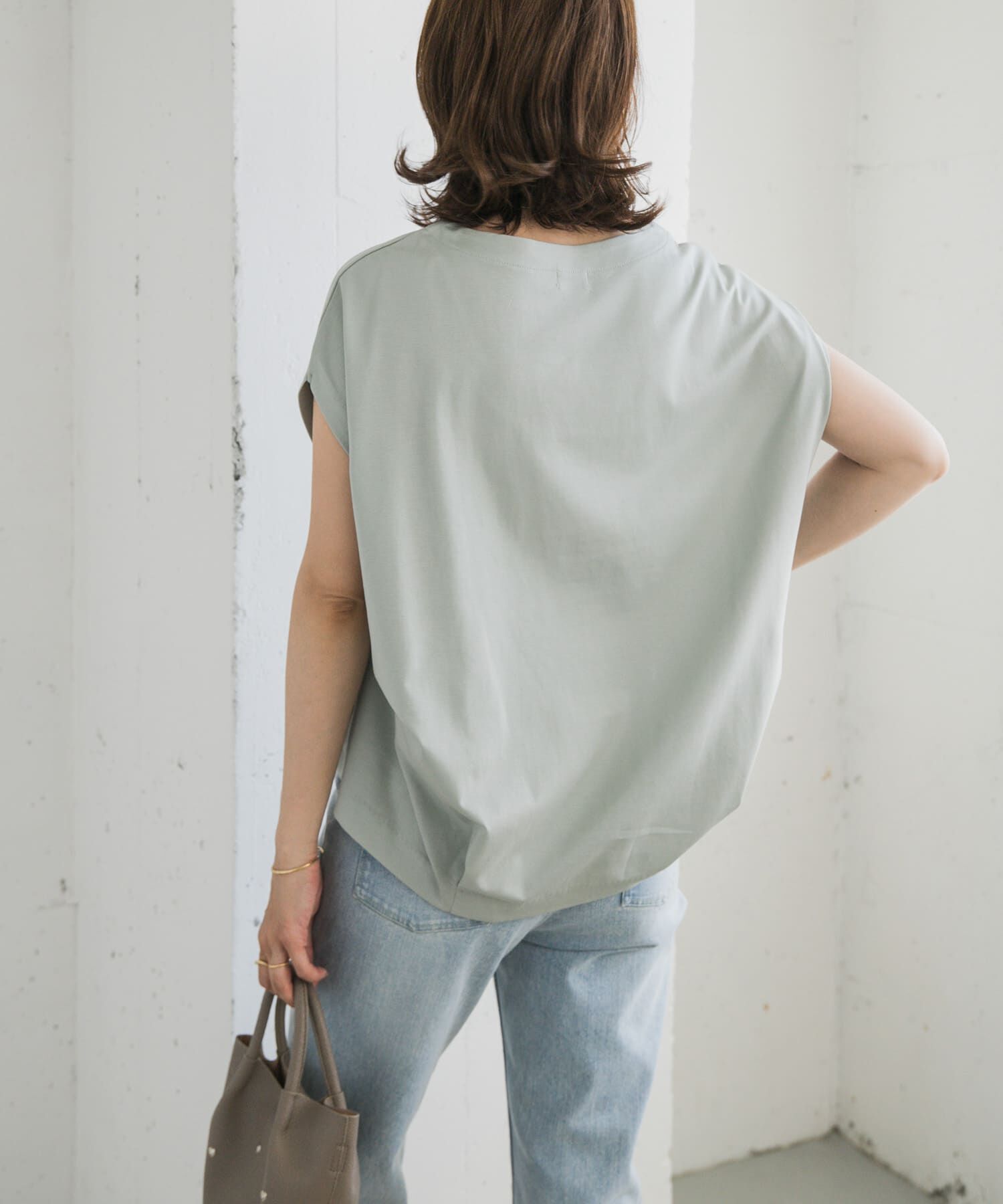 URBAN RESEARCH DOORS「コットンバックタックフレンチプルオーバー」|Tシャツ・カットソー|