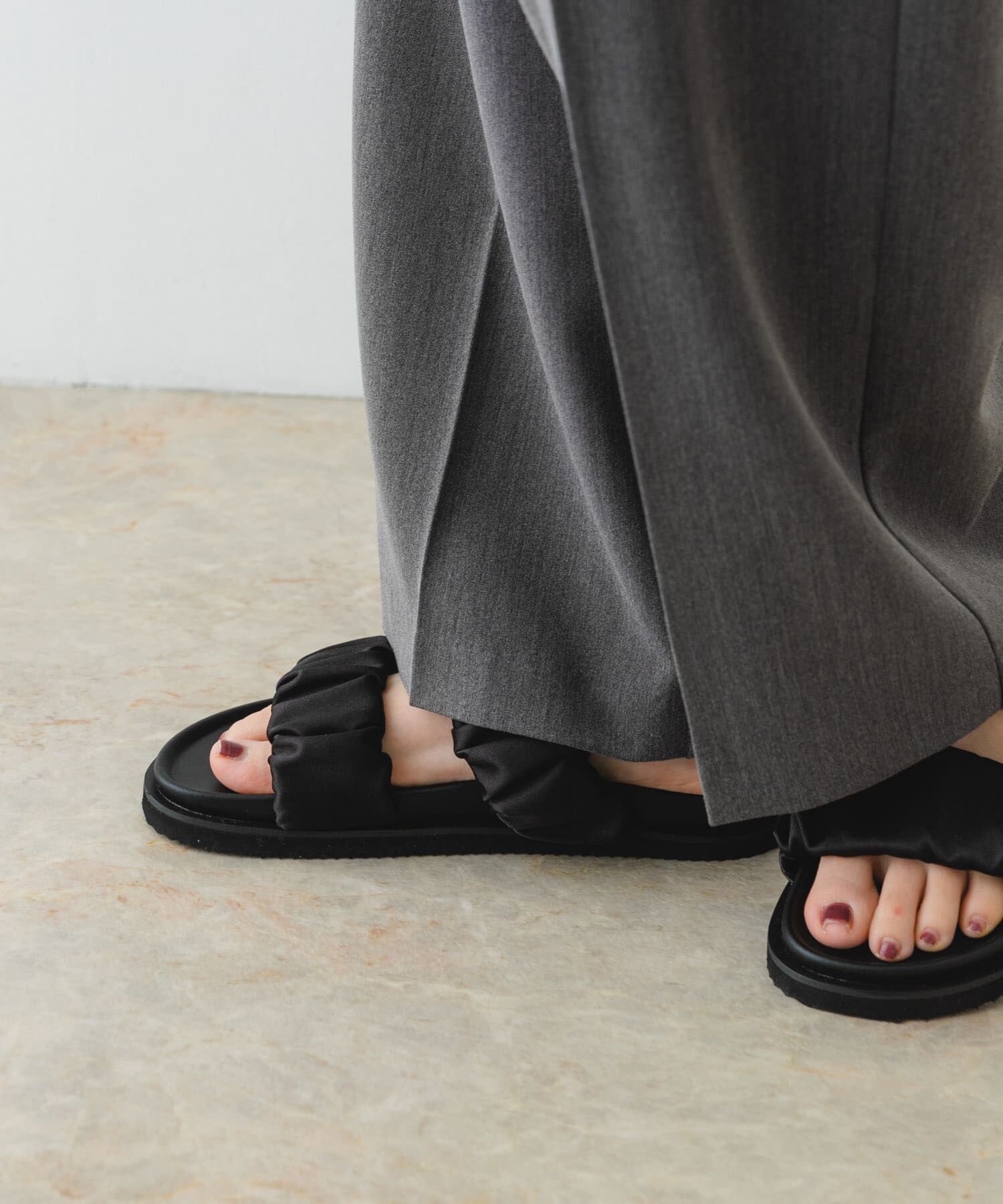 RODE SKO「ギャザースライドサンダル」|サンダル|