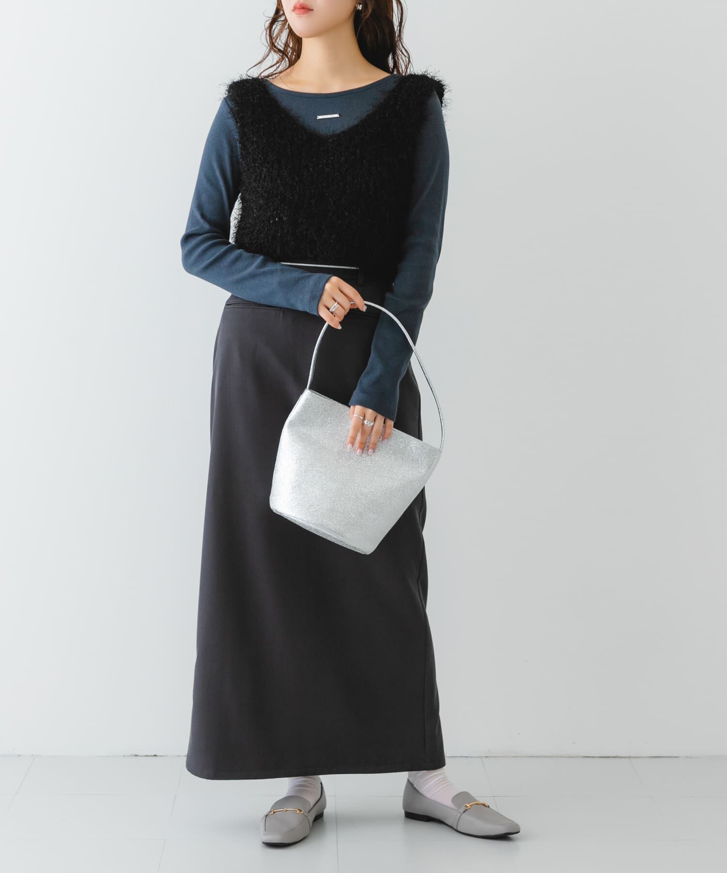 RODE SKO「メタリックバケットバッグ」|ハンドバッグ|