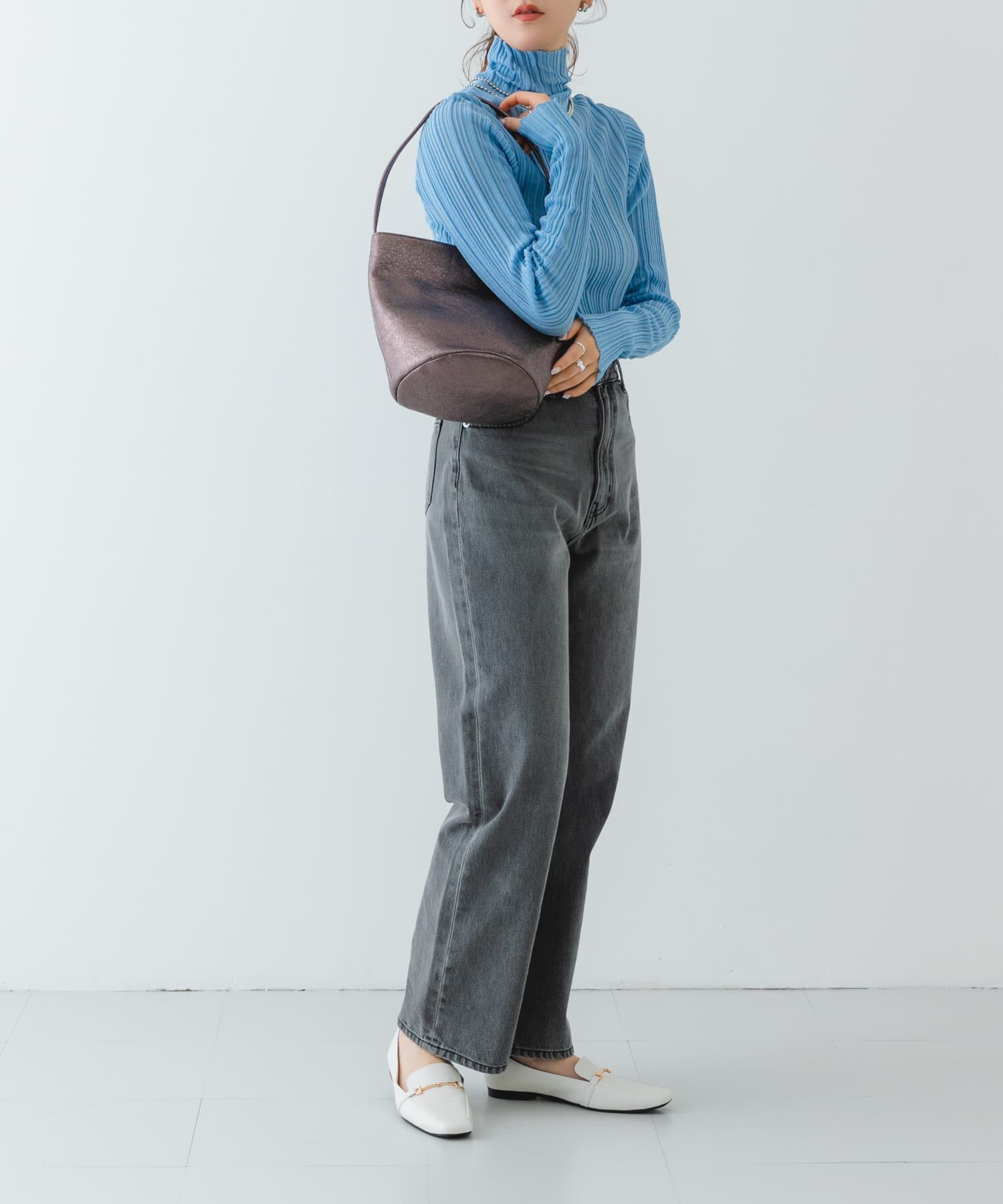 RODE SKO「メタリックバケットバッグ」|ハンドバッグ|