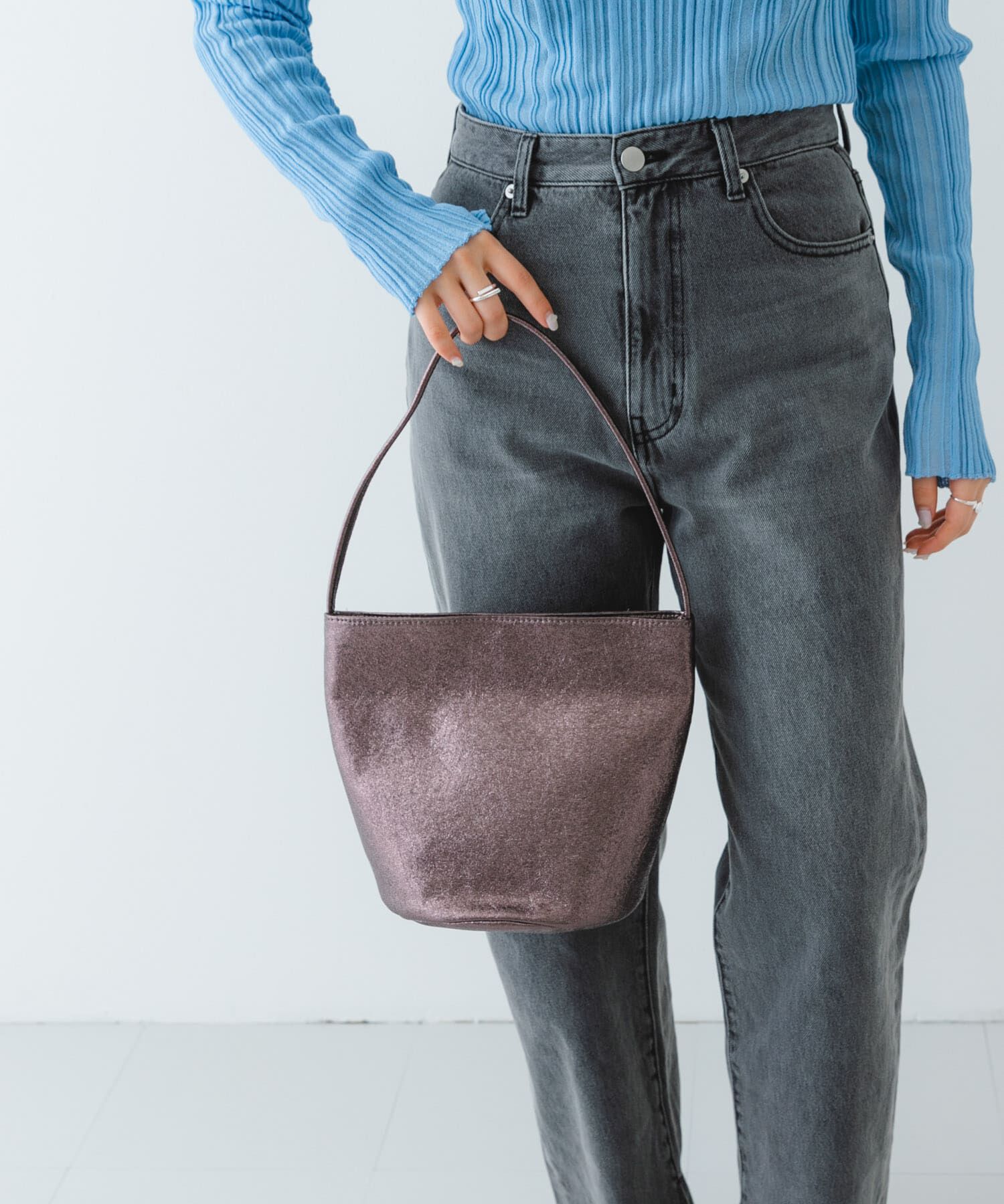 RODE SKO「メタリックバケットバッグ」|ハンドバッグ|