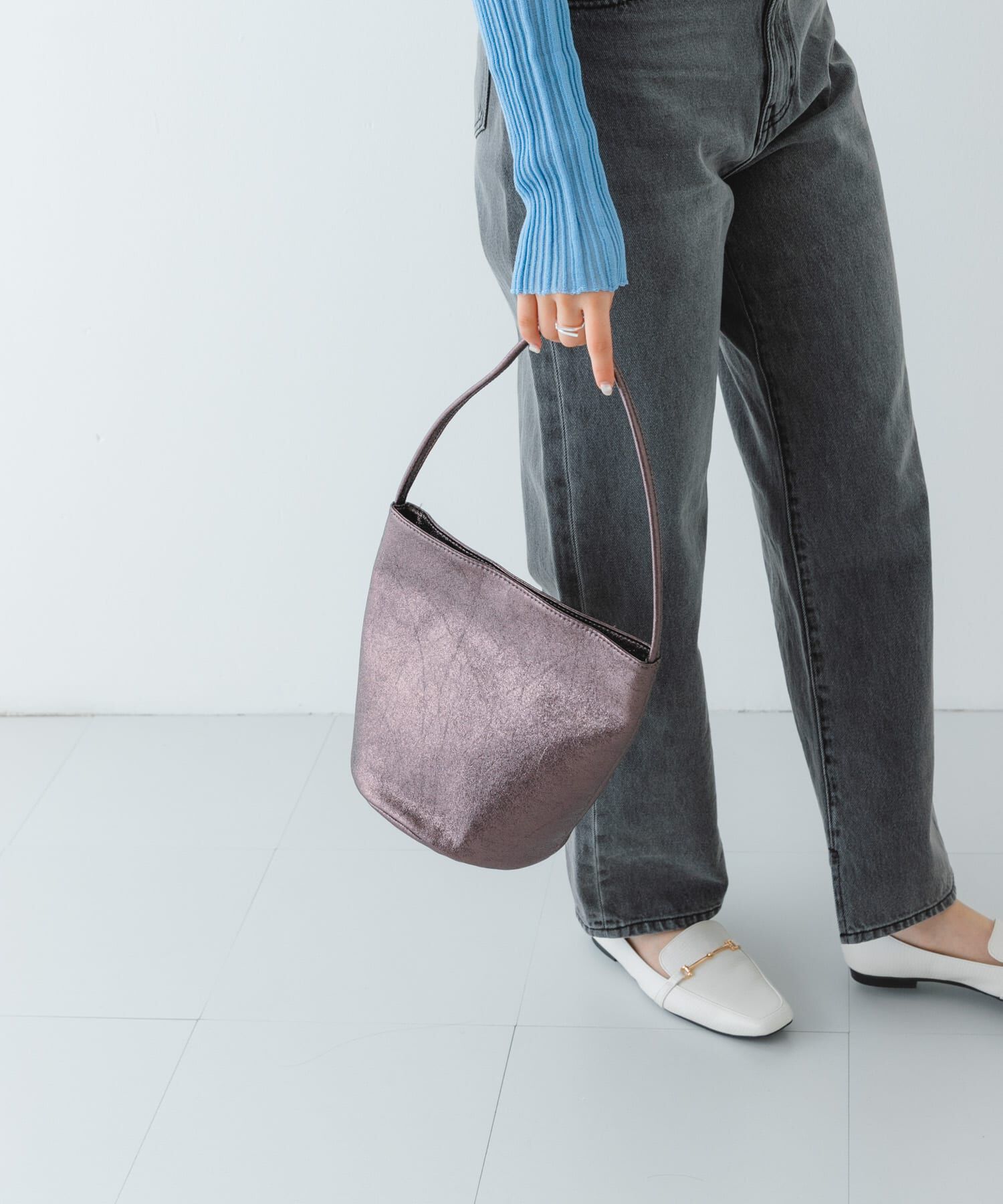 RODE SKO「メタリックバケットバッグ」|ハンドバッグ|