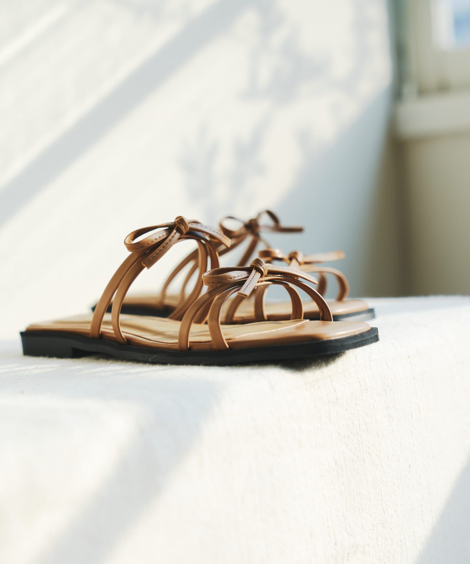 RODE SKO「『MADE IN JAPAN』ダブルリボンフラットサンダル」|サンダル|