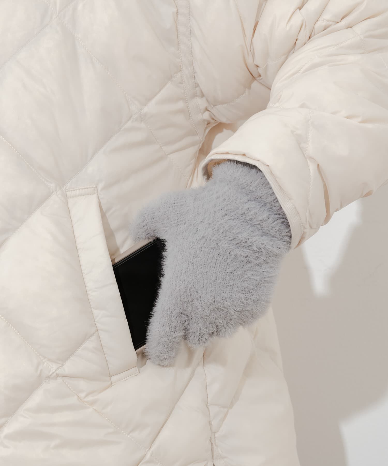 SMELLY「シャギーニットロンググローブ」|手袋|