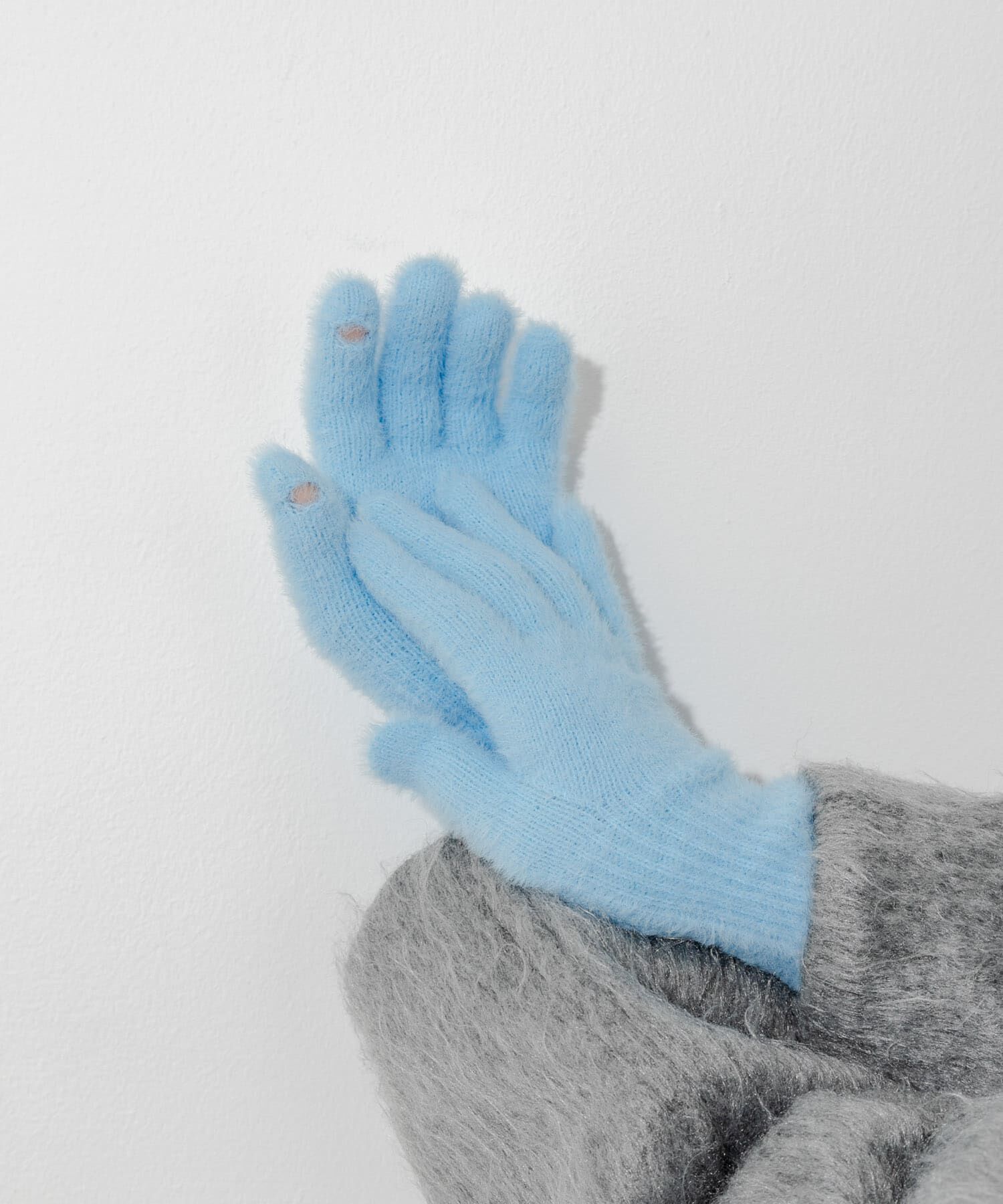 SMELLY「シャギーニットロンググローブ」|手袋|