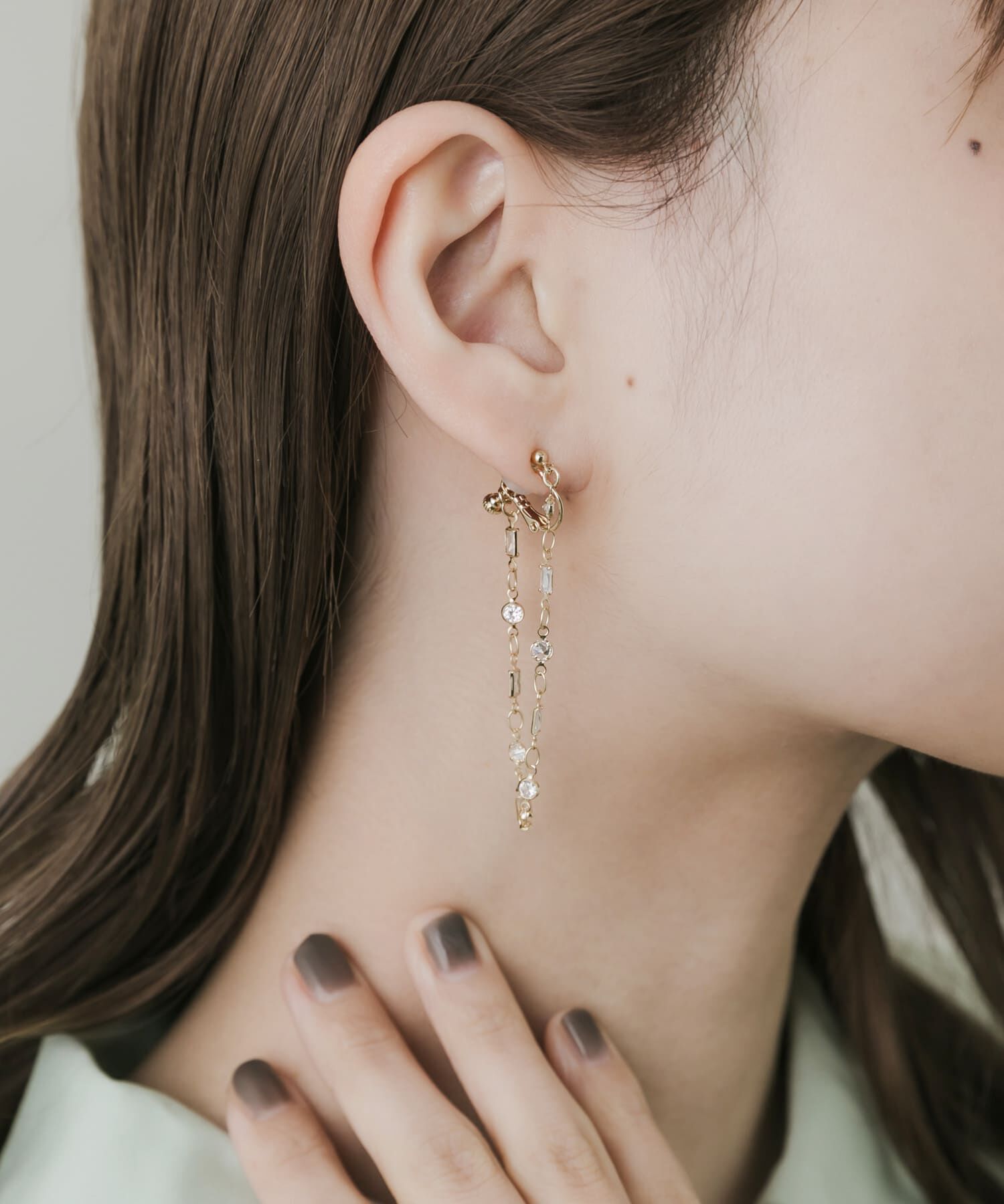 SMELLY「ビジューループイヤリング」|イヤリング|