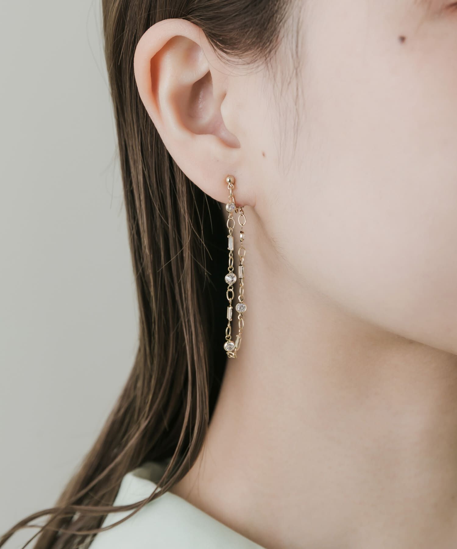 SMELLY「ビジューループイヤリング」|イヤリング|