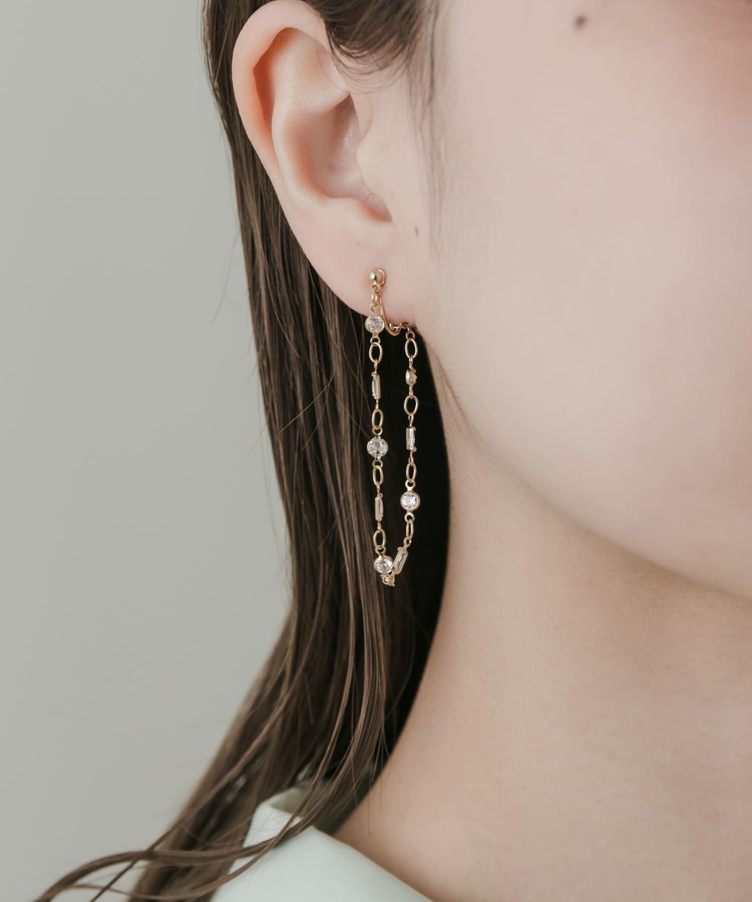 SMELLY「ビジューループイヤリング」|イヤリング|