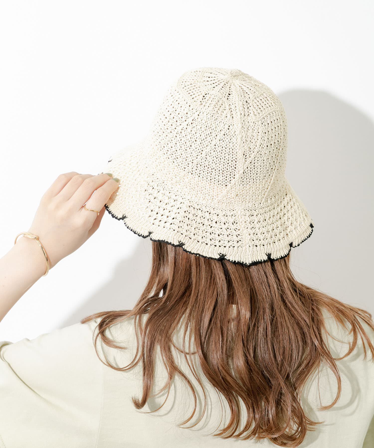 SMELLY「スカラップチューリップハット」|ハット|