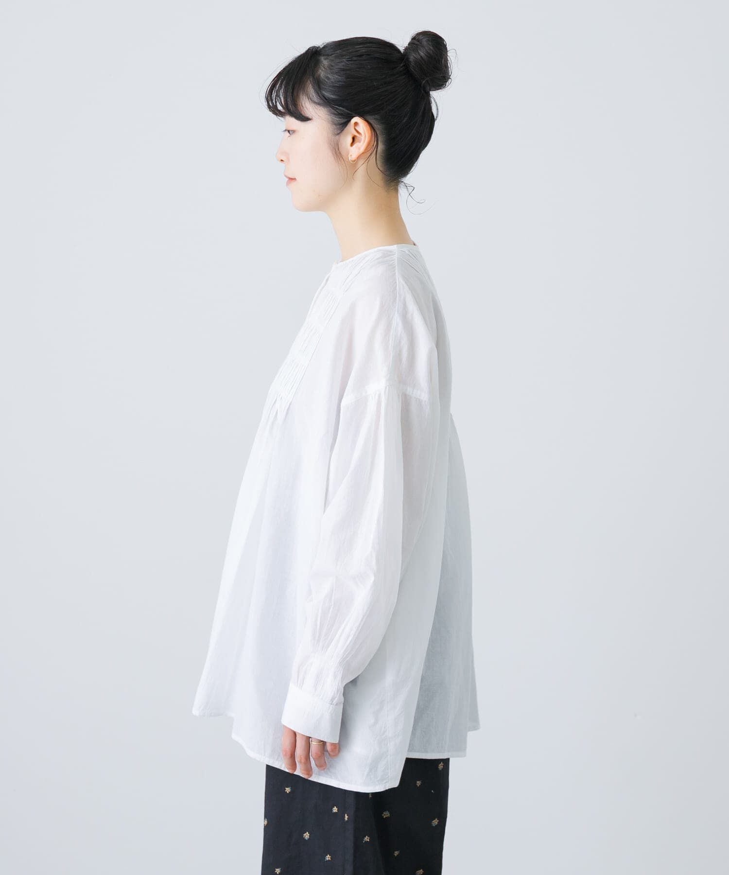 かぐれ「コットンピンタックブラウス」|シャツ・ブラウス|