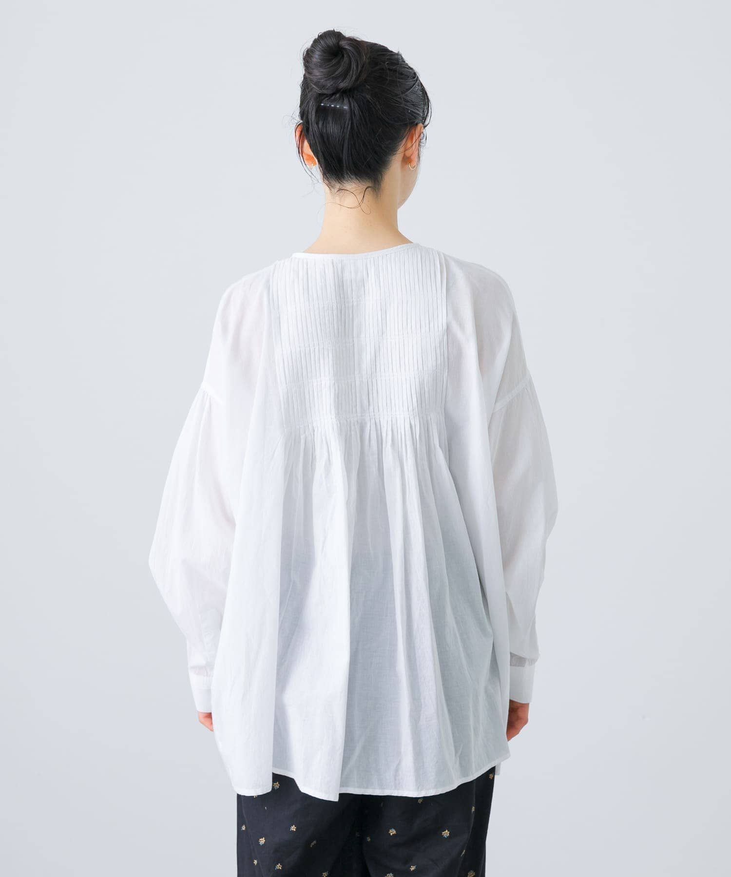 かぐれ「コットンピンタックブラウス」|シャツ・ブラウス|