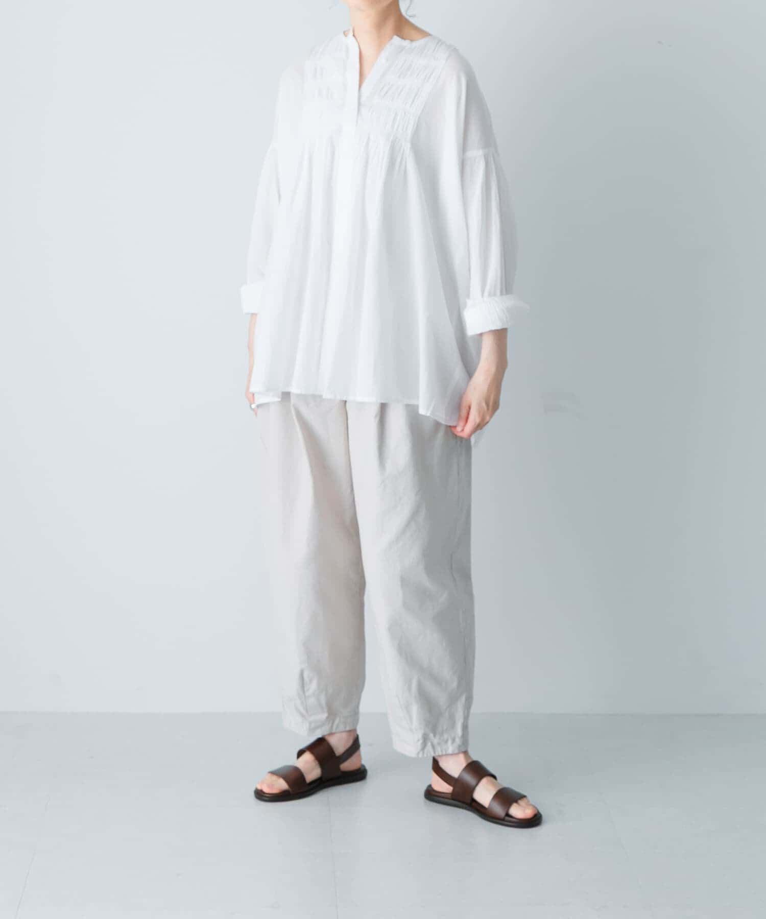 かぐれ「コットンピンタックブラウス」|シャツ・ブラウス|