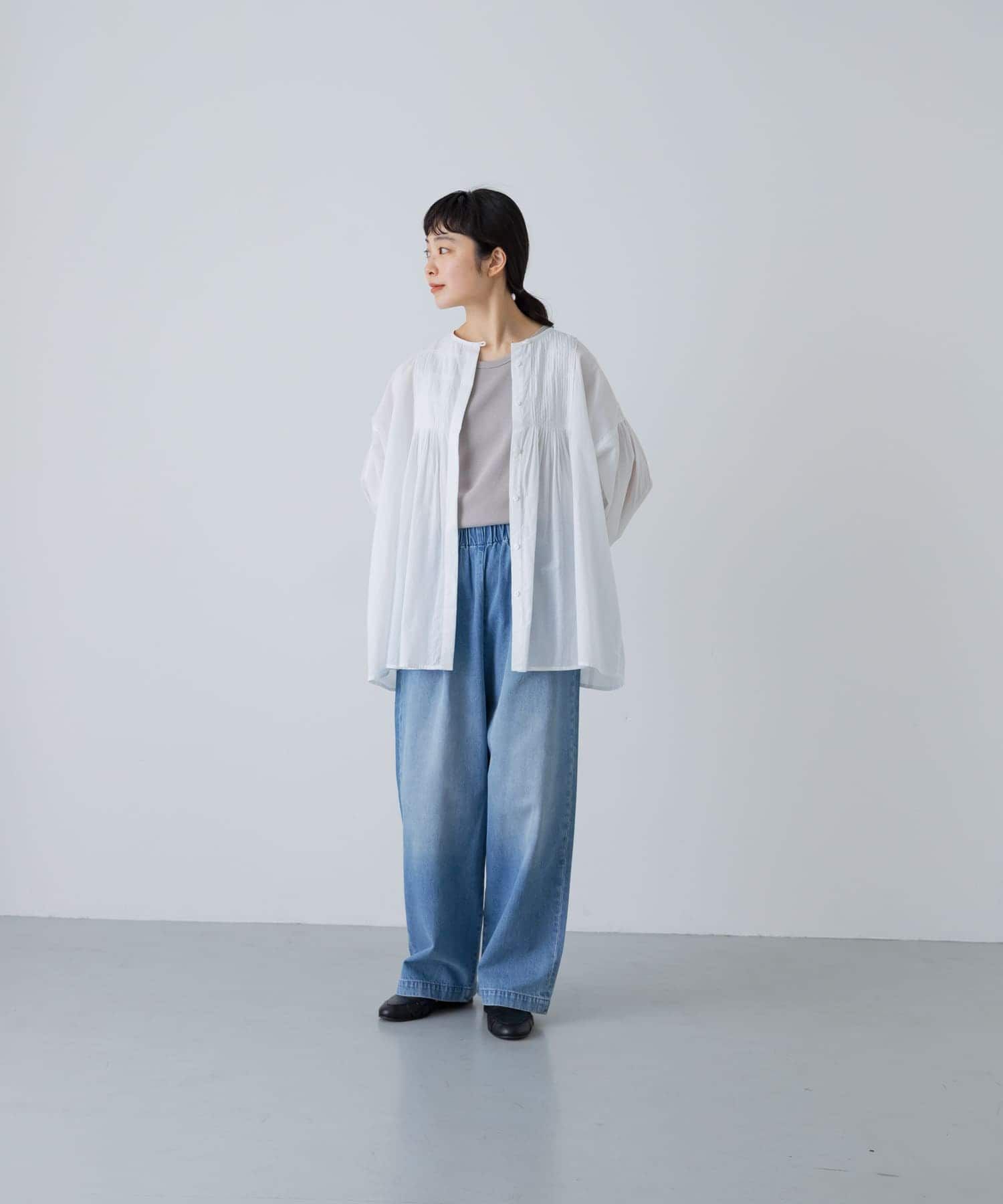 かぐれ「コットンピンタックブラウス」|シャツ・ブラウス|