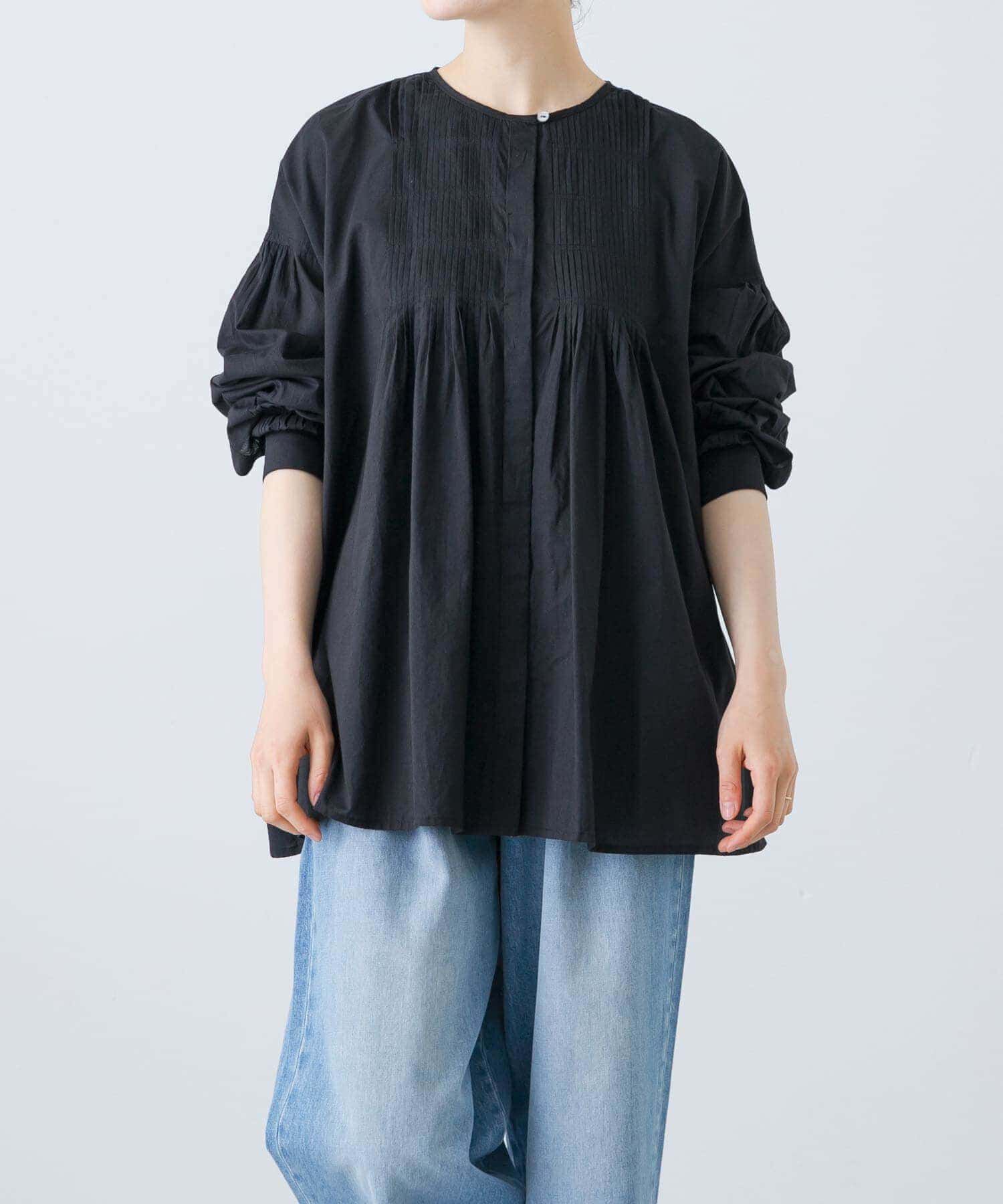 かぐれ「コットンピンタックブラウス」|シャツ・ブラウス|