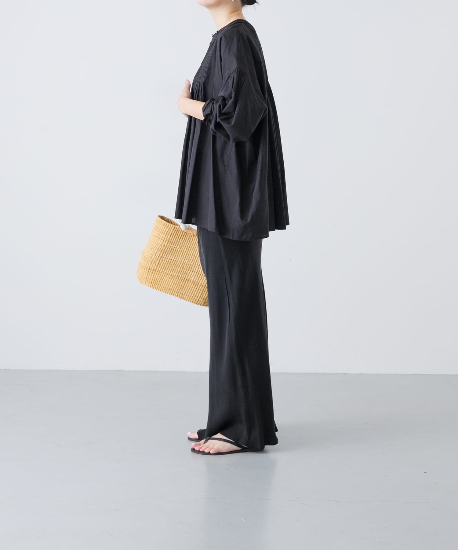 かぐれ「コットンピンタックブラウス」|シャツ・ブラウス|