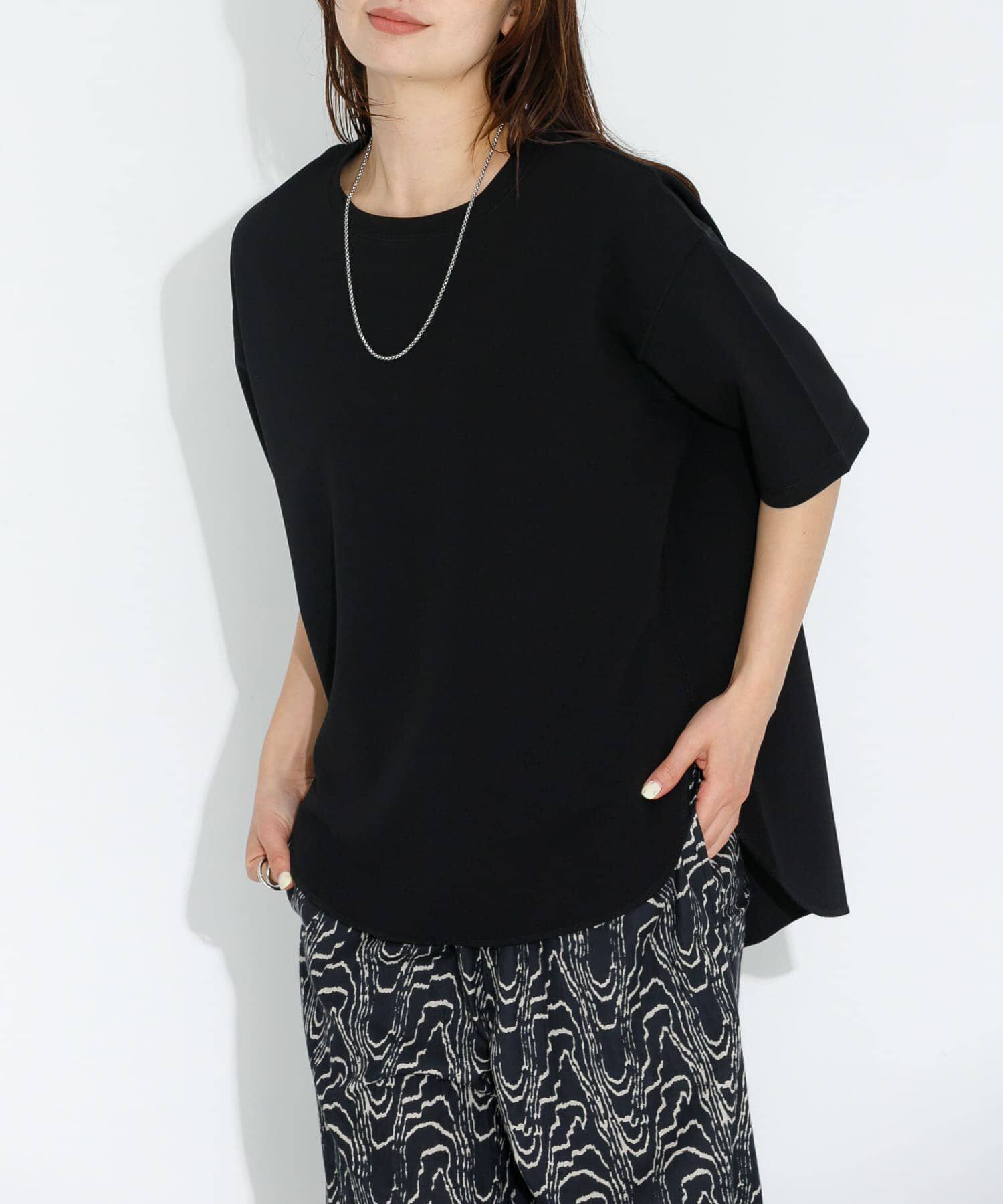 Sonny Label 「カットジョーゼットハーフスリーブプルオーバー」|Tシャツ・カットソー|