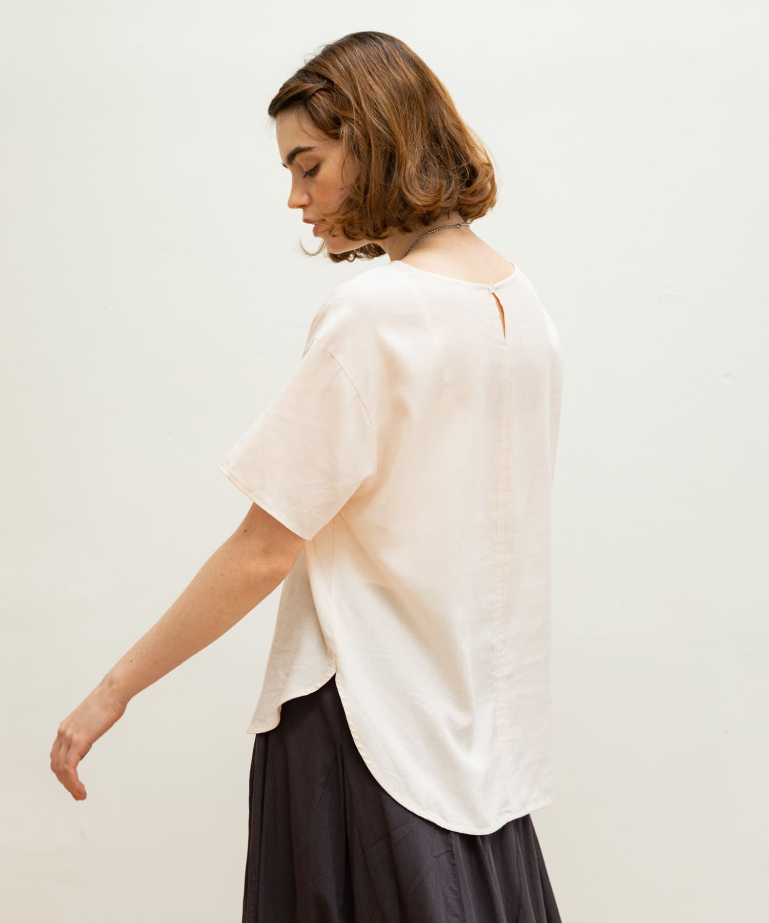 Sonny Label 「リネン混クルーネックブラウスTシャツ」|シャツ・ブラウス|