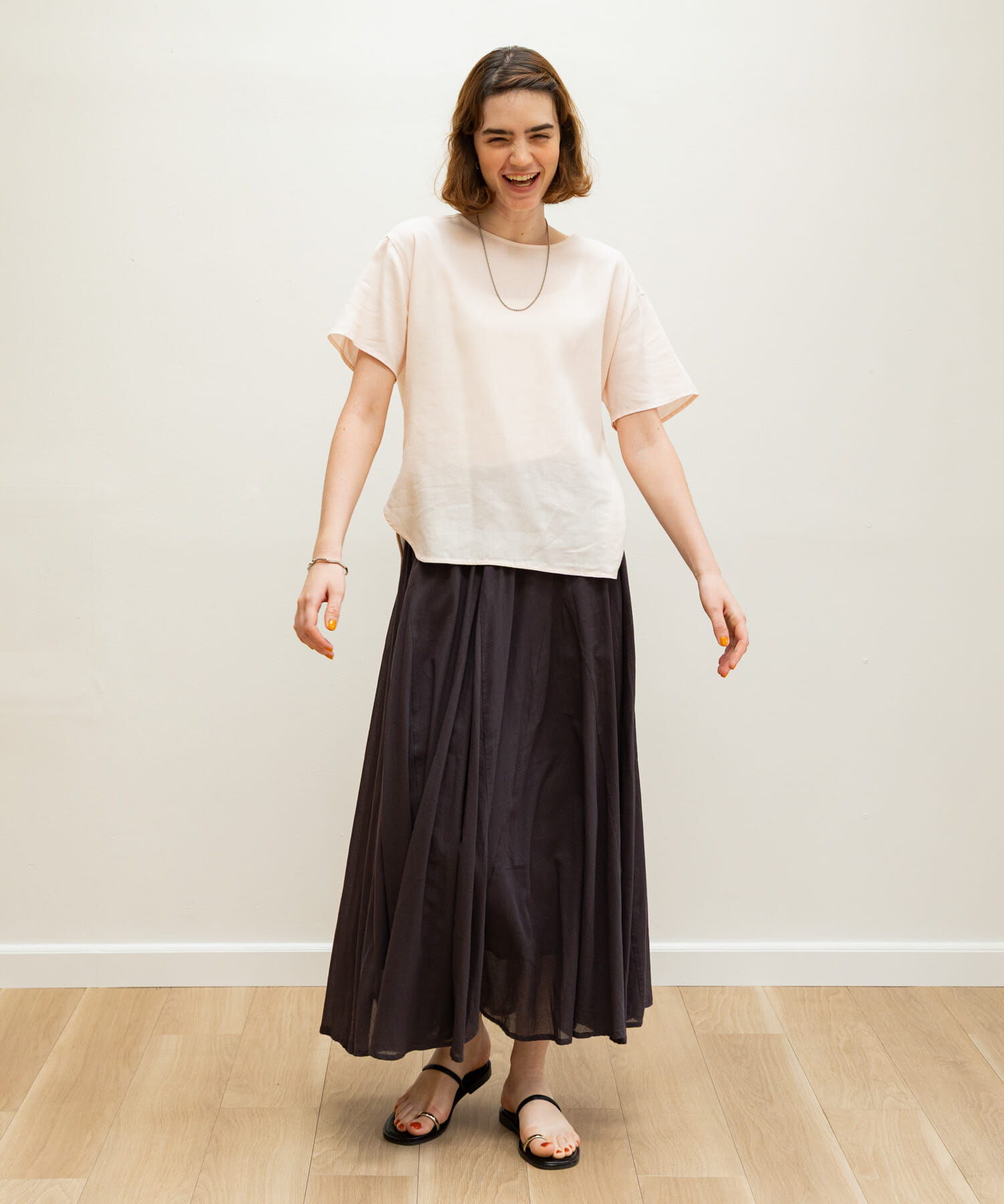 Sonny Label 「リネン混クルーネックブラウスTシャツ」|シャツ・ブラウス|