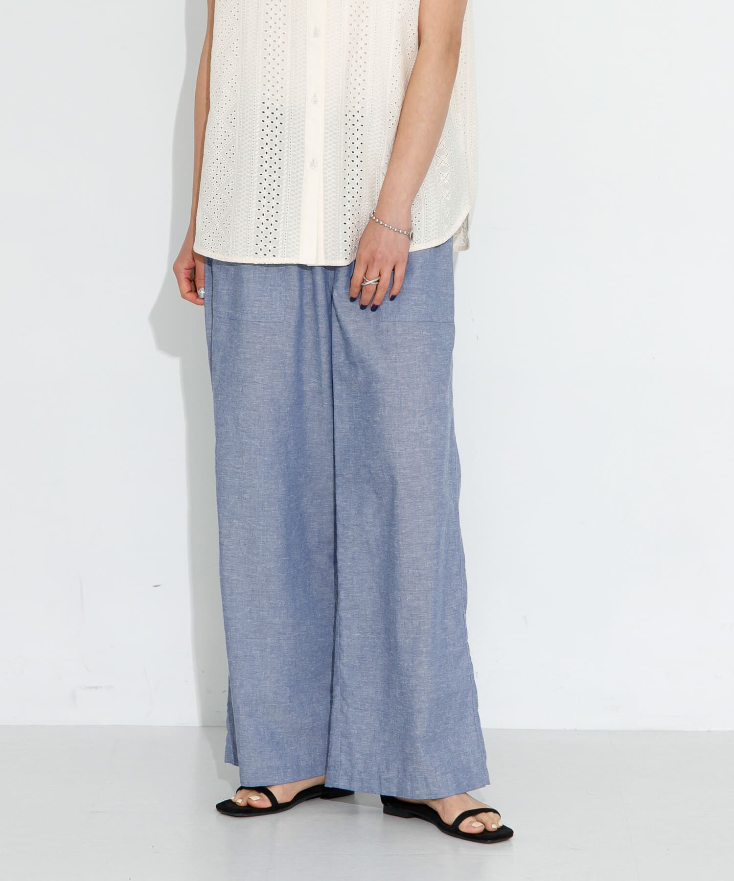 Sonny Label 「『UR TECH 高機能リネン』リネン混ベイカーイージーパンツ」|その他|ブルー