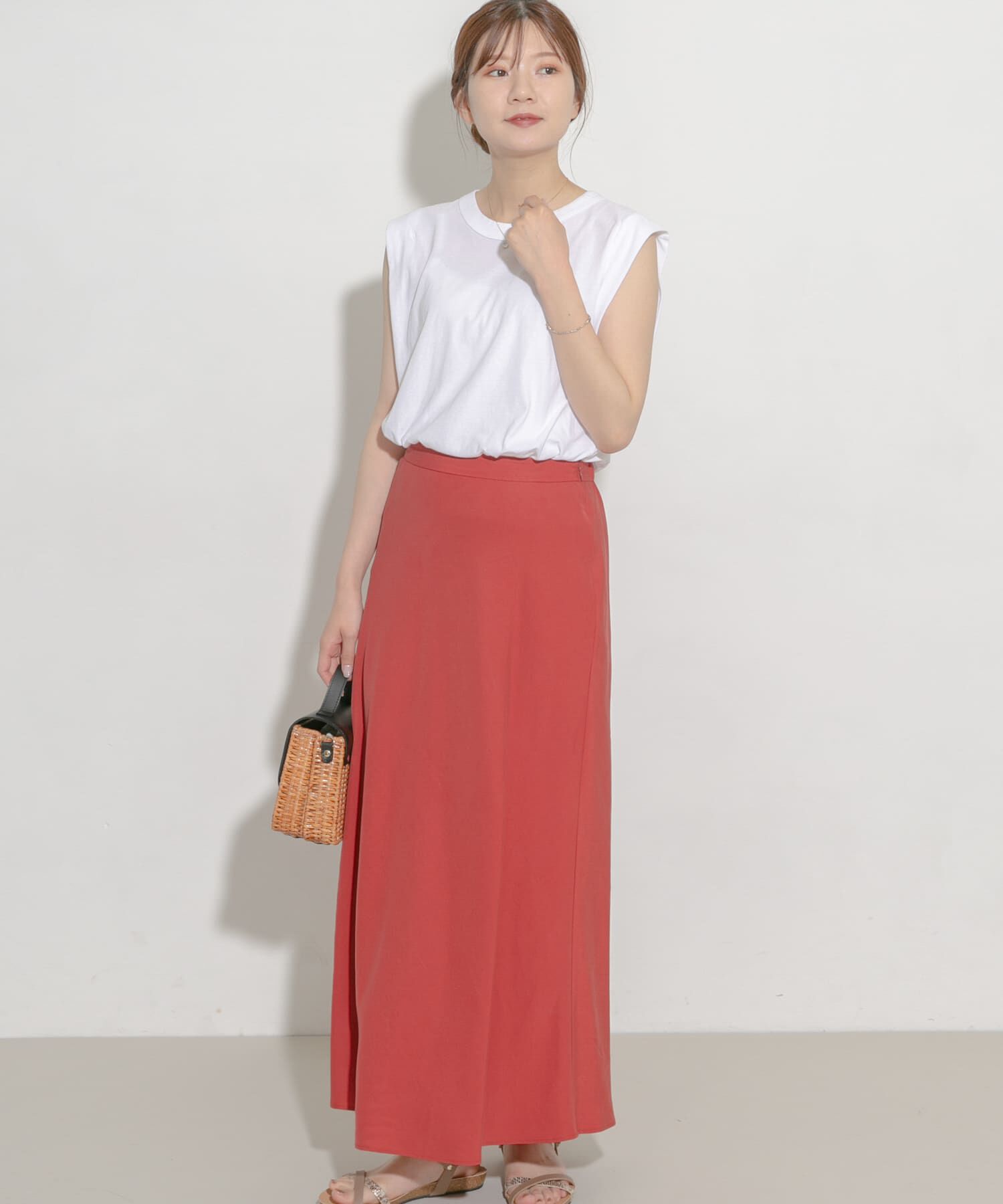 URBAN RESEARCH ROSSO「リネンフレアーナロースカート」|スカート|