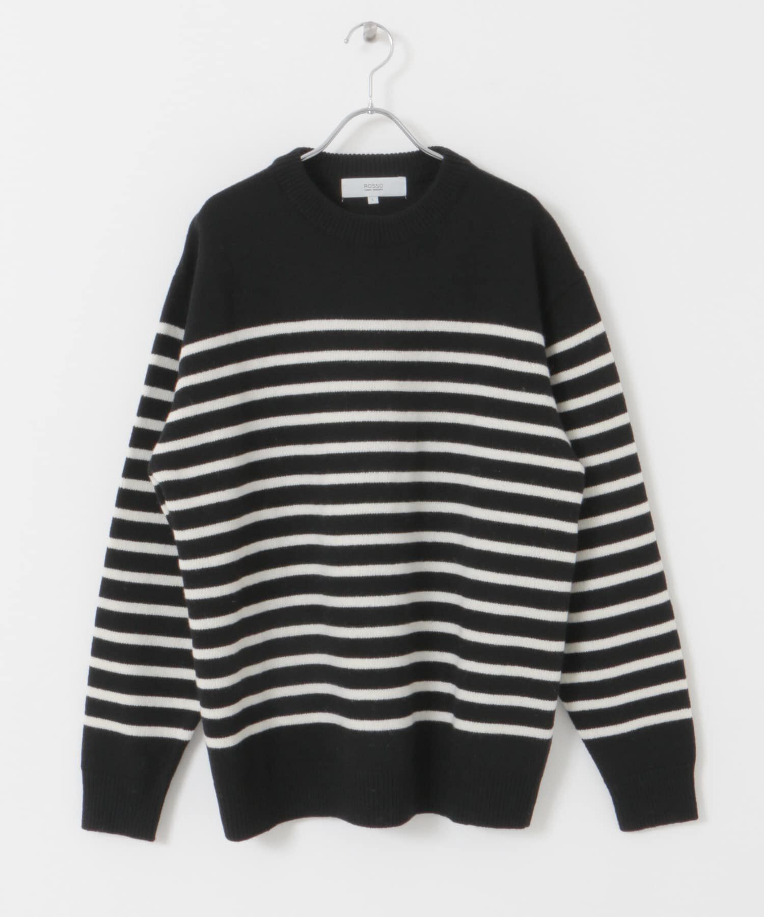 URBAN RESEARCH ROSSO「『XLサイズあり』ボーダークルーネックニット」|ニット・セーター|