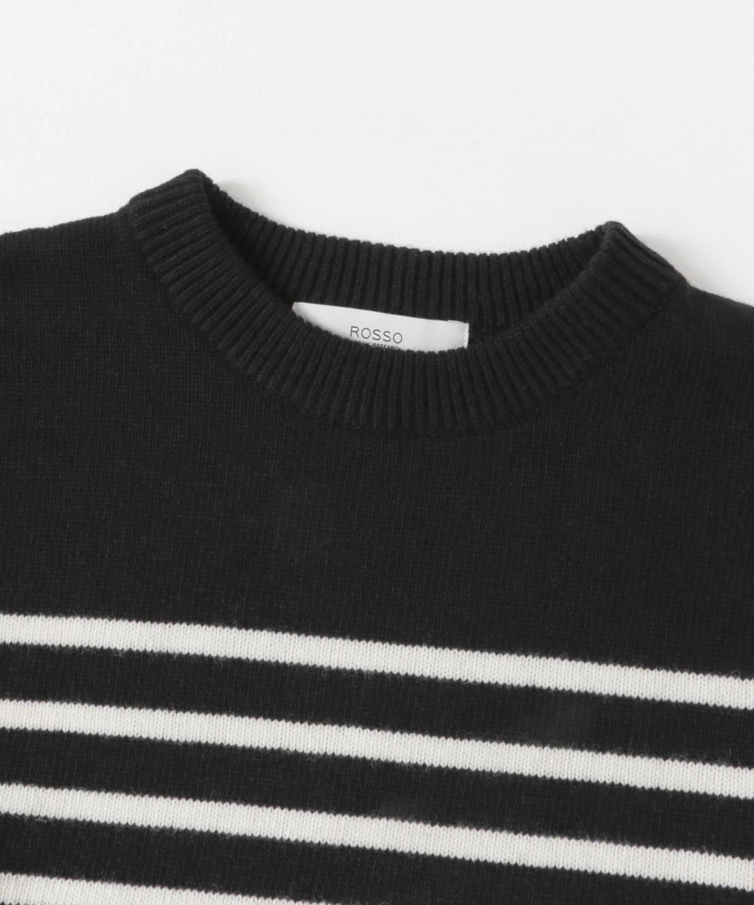 URBAN RESEARCH ROSSO「『XLサイズあり』ボーダークルーネックニット」|ニット・セーター|