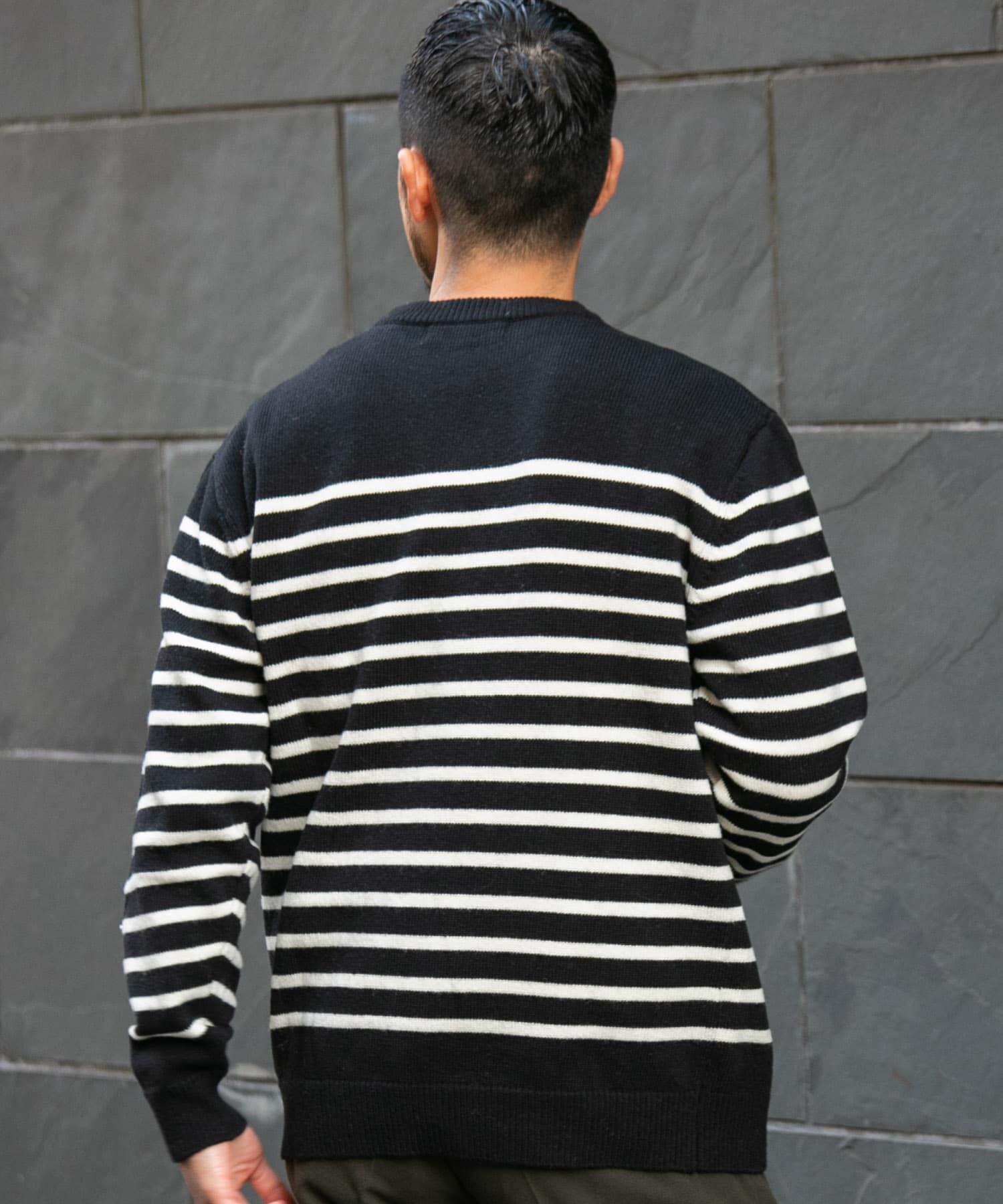 URBAN RESEARCH ROSSO「『XLサイズあり』ボーダークルーネックニット」|ニット・セーター|