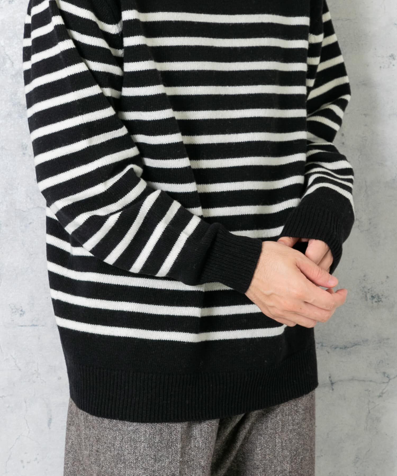 URBAN RESEARCH ROSSO「『XLサイズあり』ボーダークルーネックニット」|ニット・セーター|