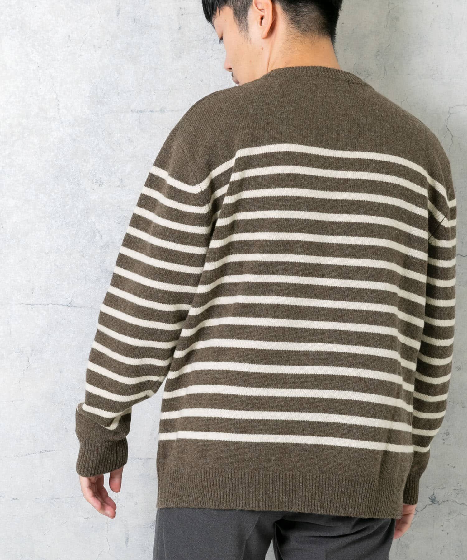 URBAN RESEARCH ROSSO「『XLサイズあり』ボーダークルーネックニット」|ニット・セーター|