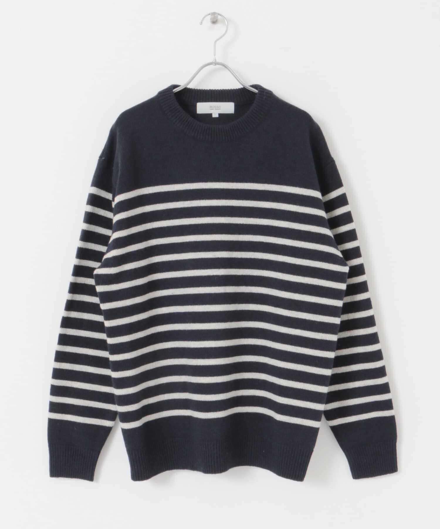 URBAN RESEARCH ROSSO「『XLサイズあり』ボーダークルーネックニット」|ニット・セーター|