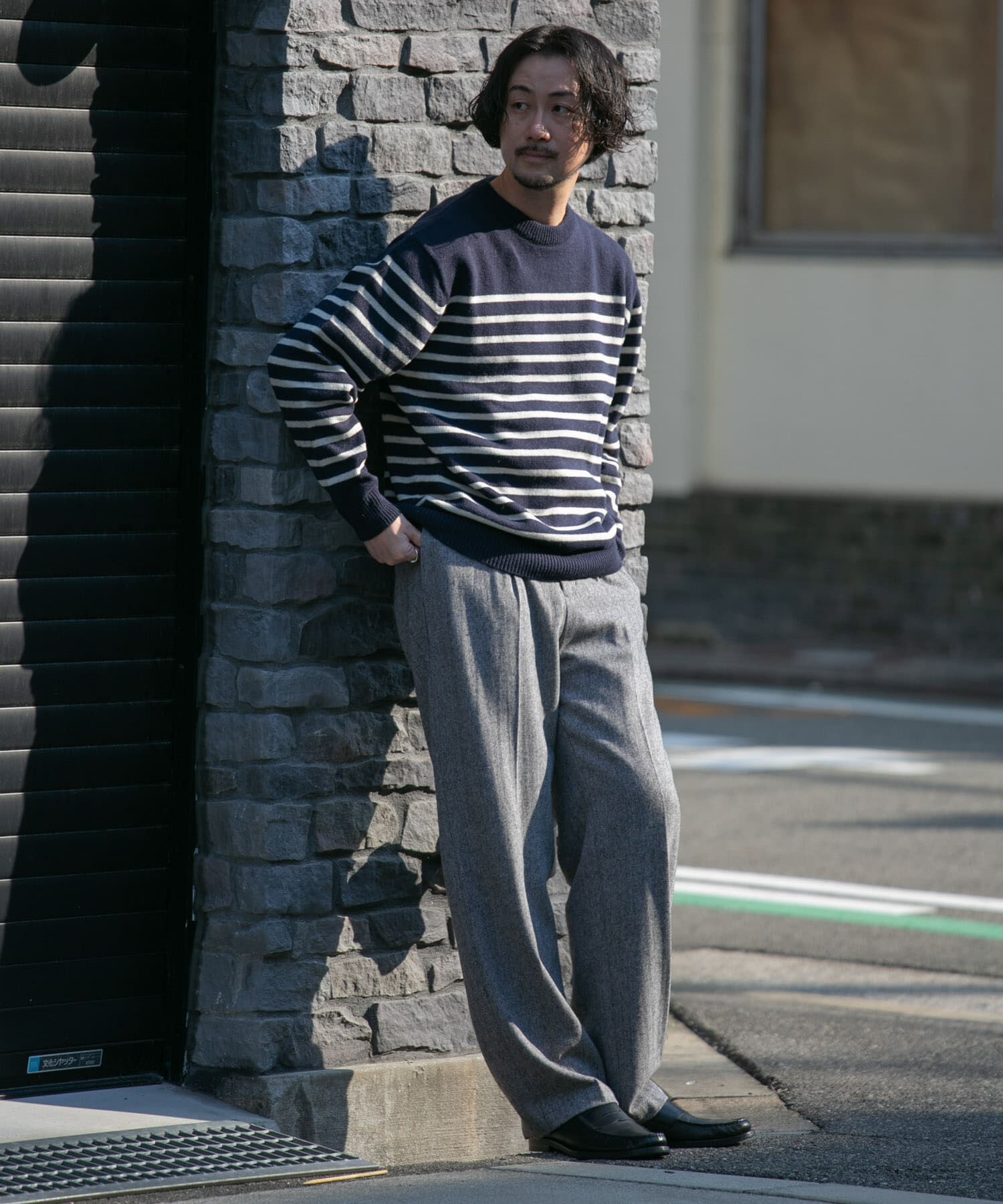 URBAN RESEARCH ROSSO「『XLサイズあり』ボーダークルーネックニット」|ニット・セーター|