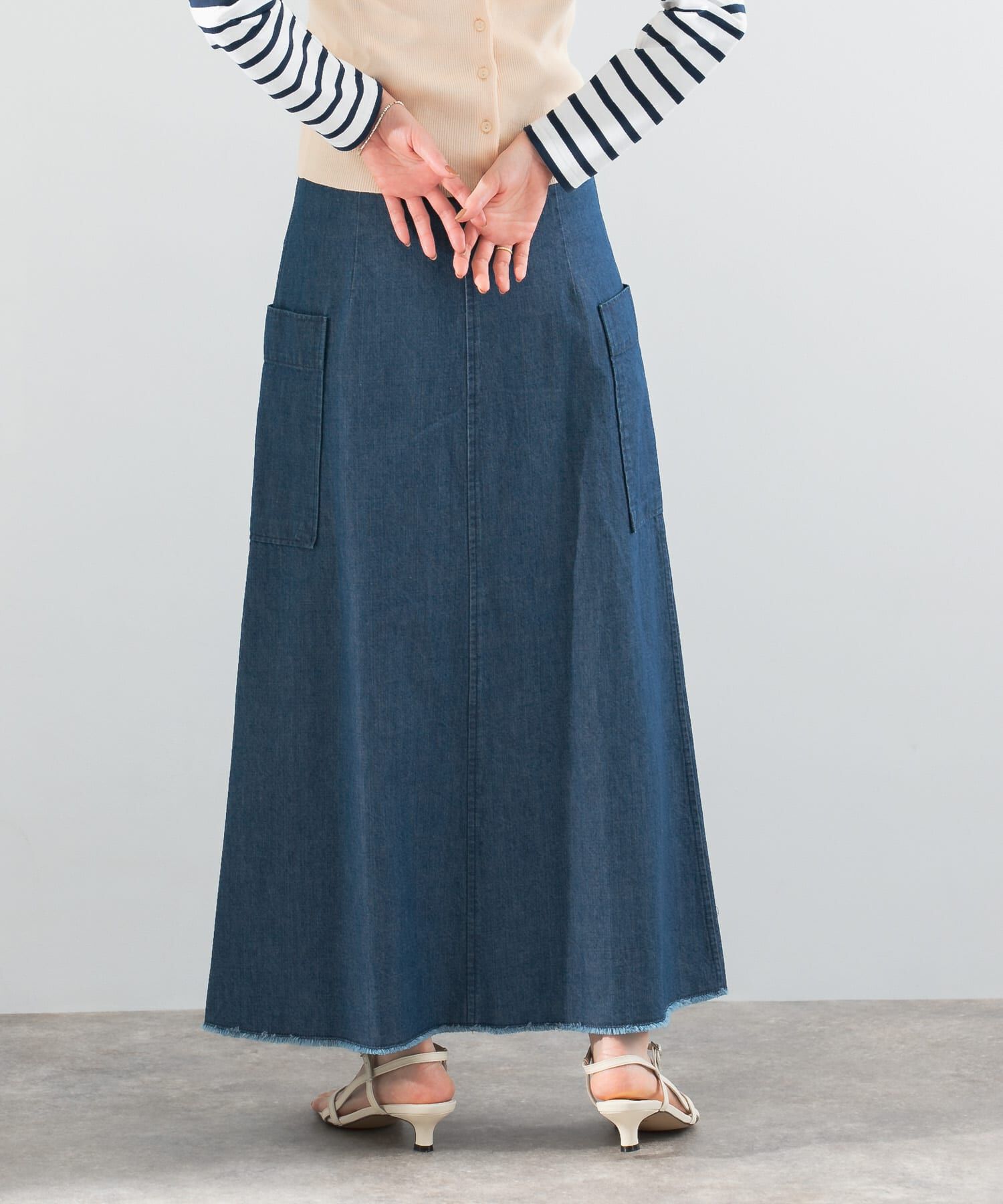 URBAN RESEARCH ROSSO「ボタンデニムスカート」|スカート|