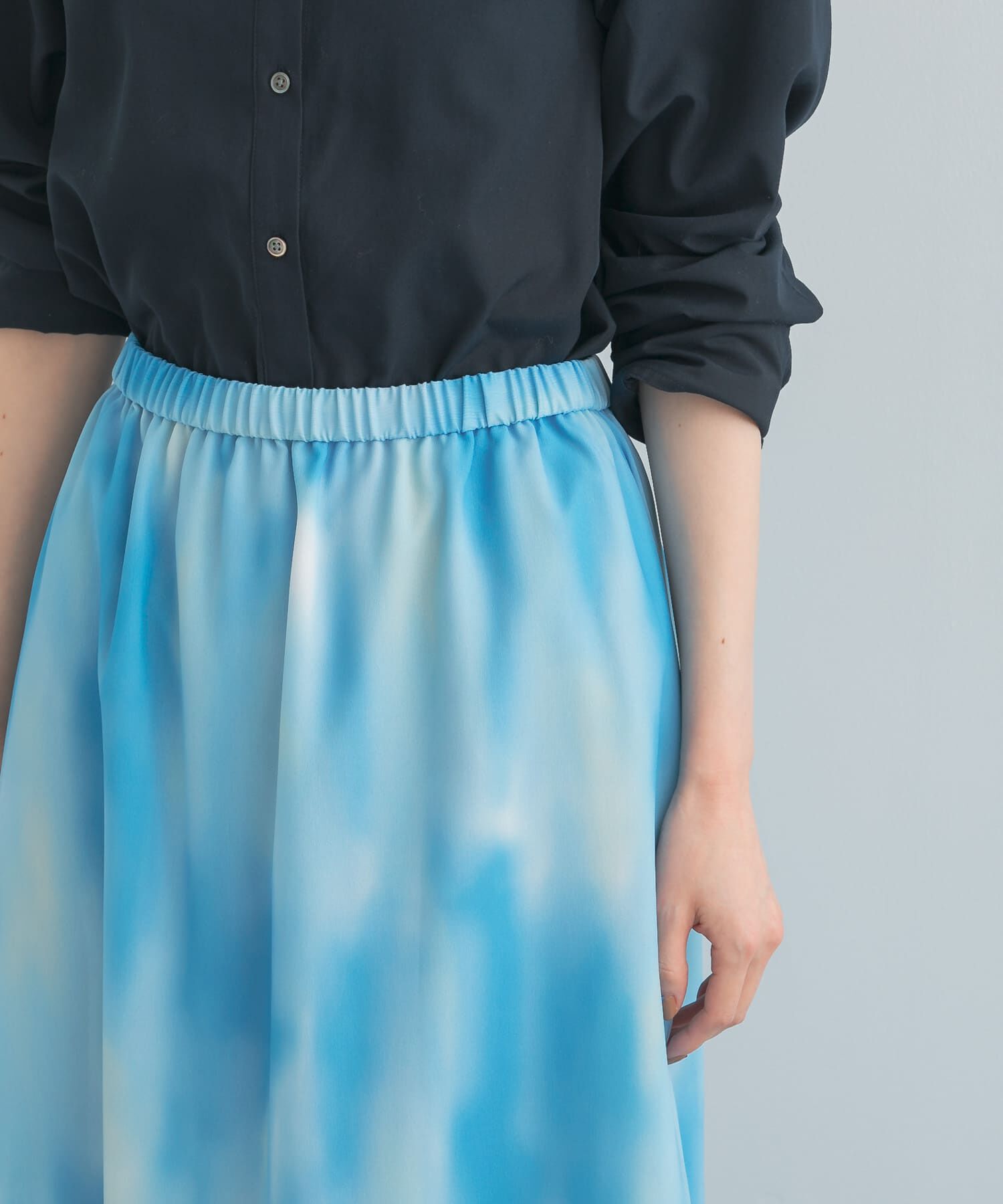 URBAN RESEARCH ROSSO「カラーグラデーションプリントスカート」|スカート|