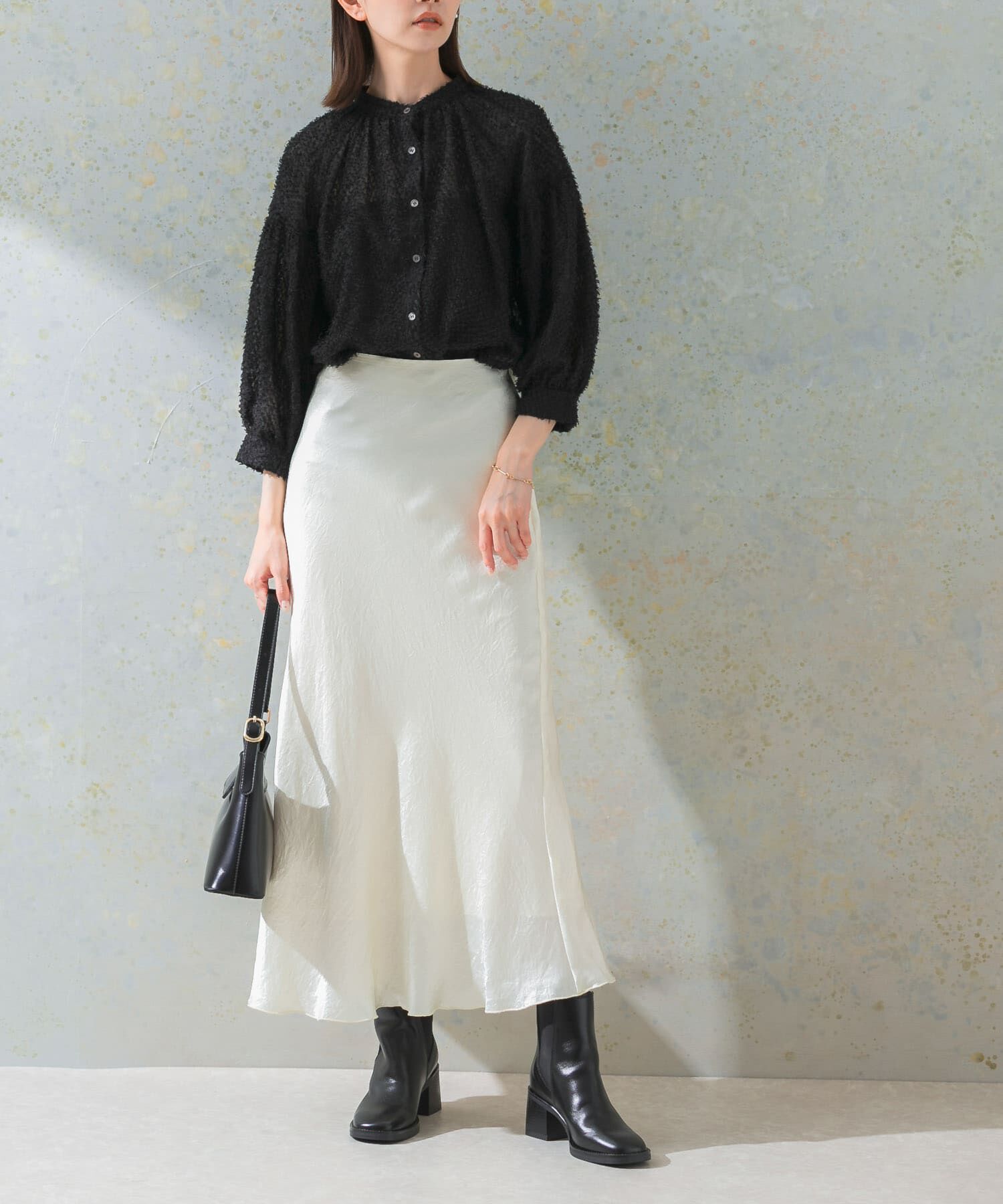 URBAN RESEARCH ROSSO「サテンバイアススカート」|スカート|