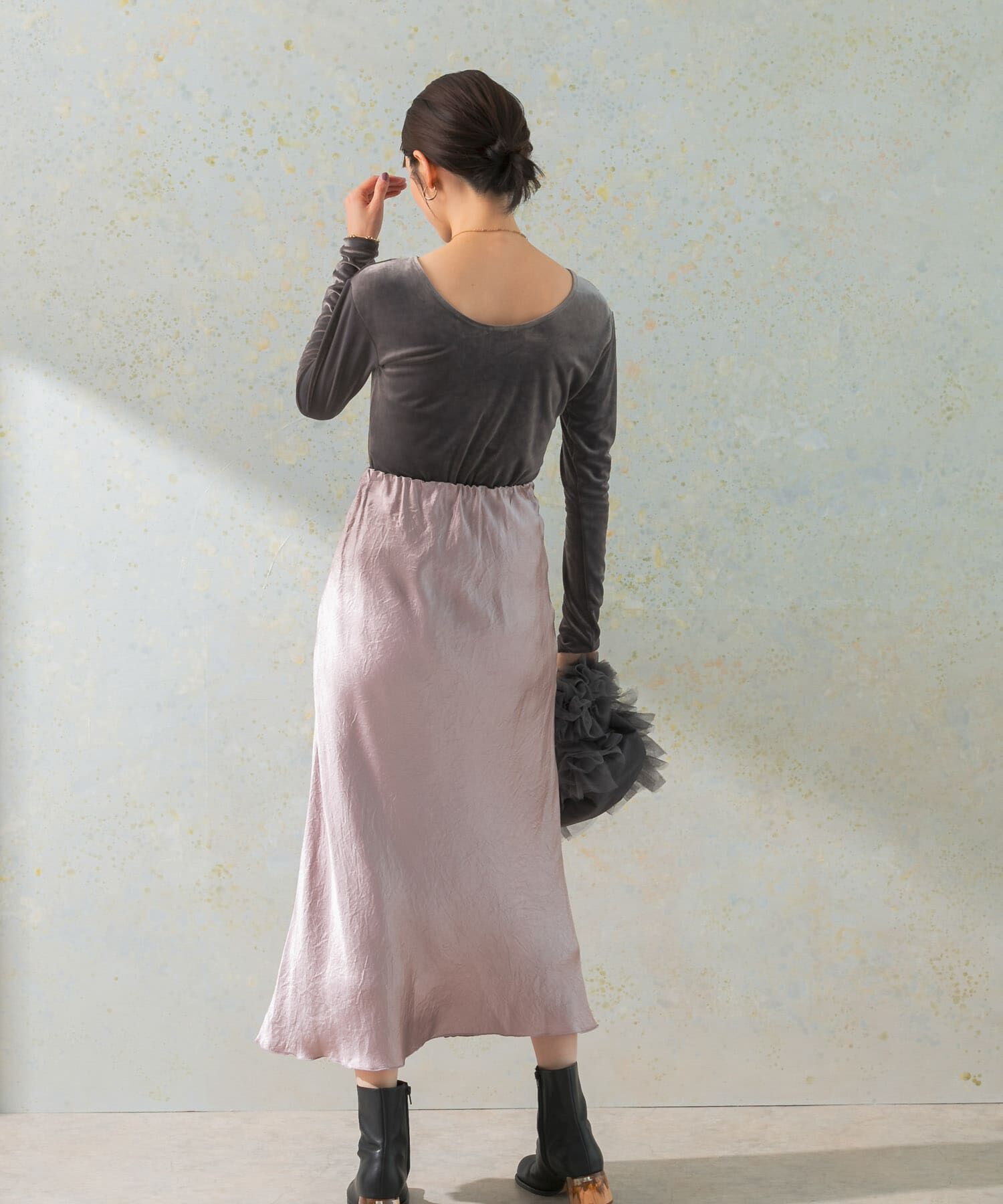 URBAN RESEARCH ROSSO「サテンバイアススカート」|スカート|