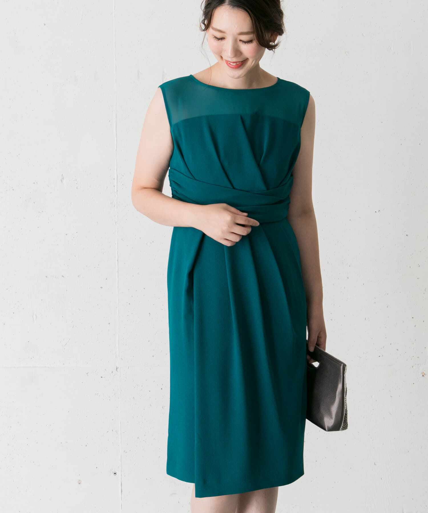 URBAN RESEARCH ROSSO「ラップシアーヨークドレス&there4;」|ワンピース|