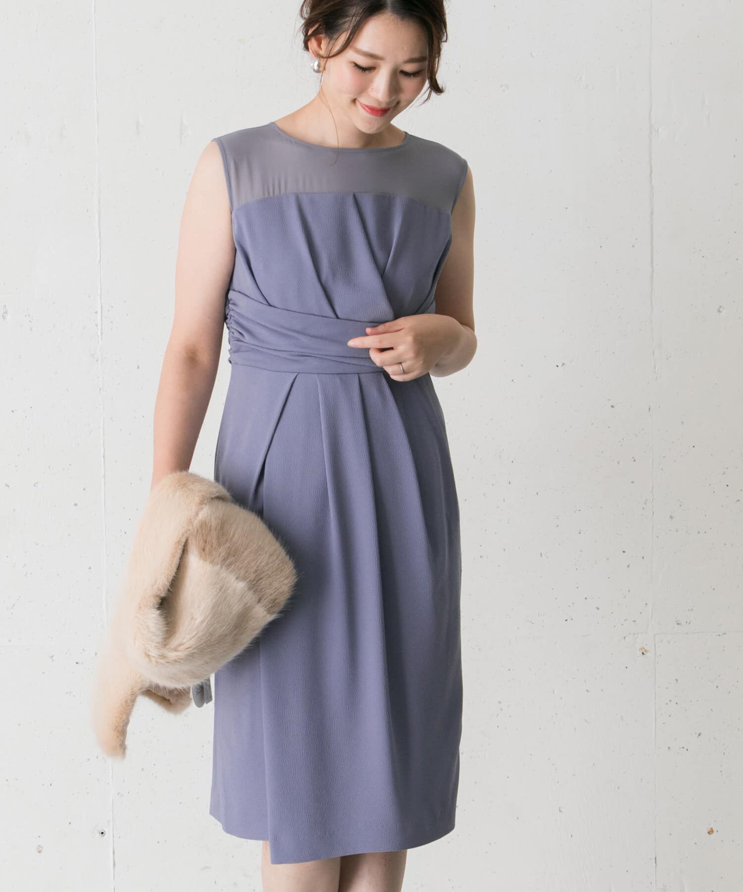 URBAN RESEARCH ROSSO「ラップシアーヨークドレス&there4;」|ワンピース|パープル系その他