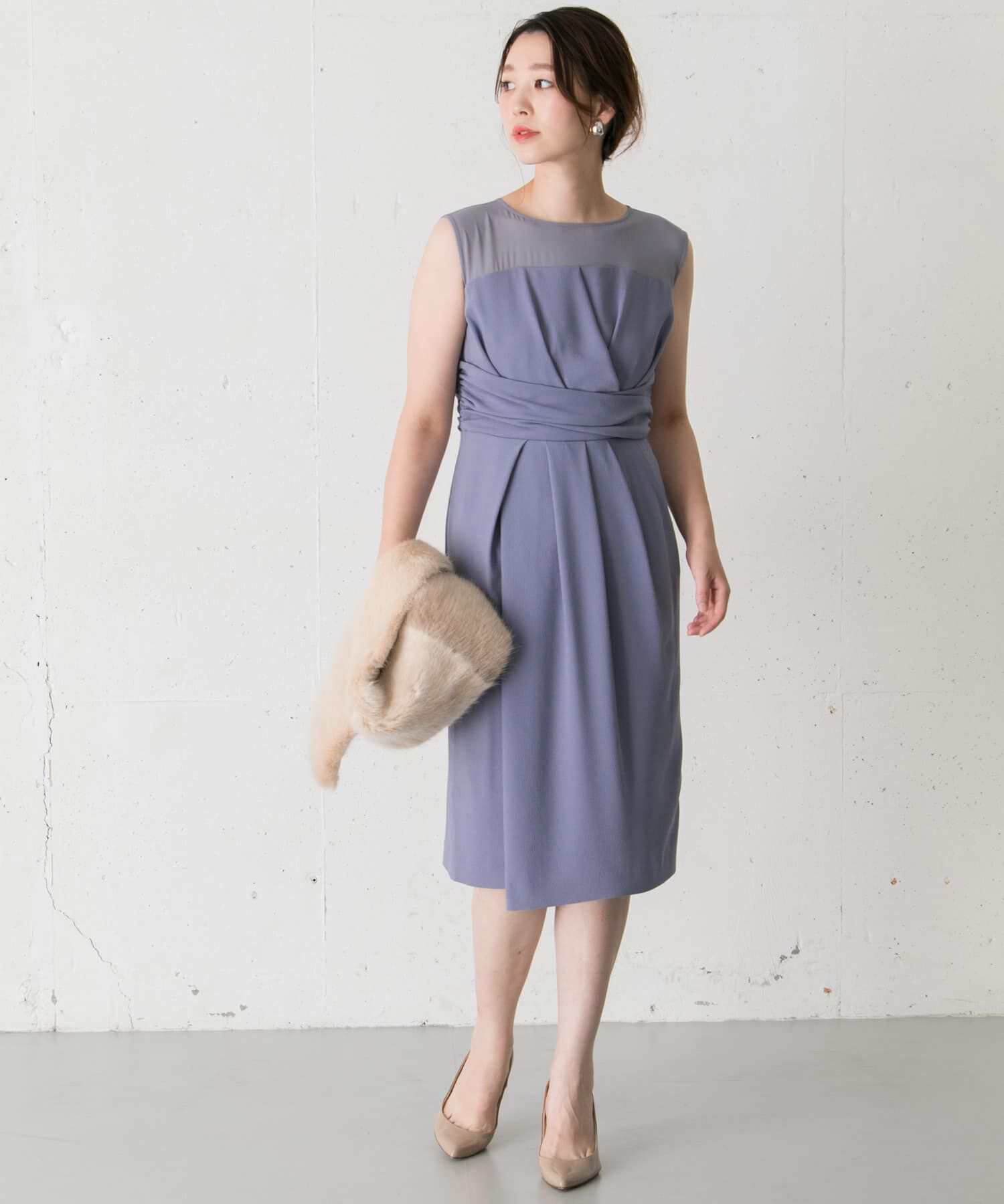 URBAN RESEARCH ROSSO「ラップシアーヨークドレス&there4;」|ワンピース|