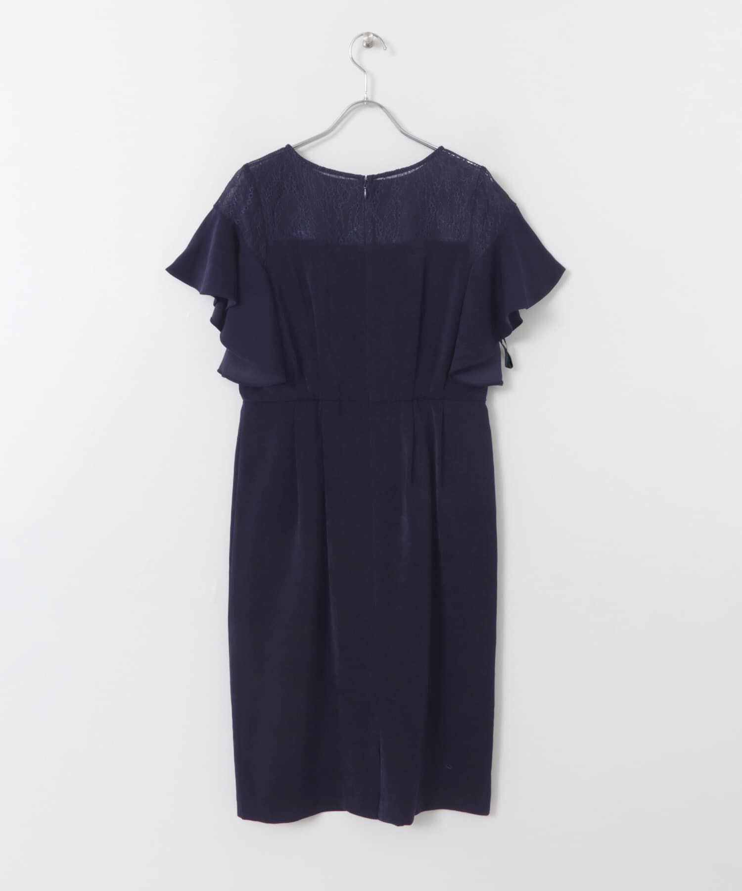 URBAN RESEARCH ROSSO「デコルテレースフリルドレス」|ワンピース|