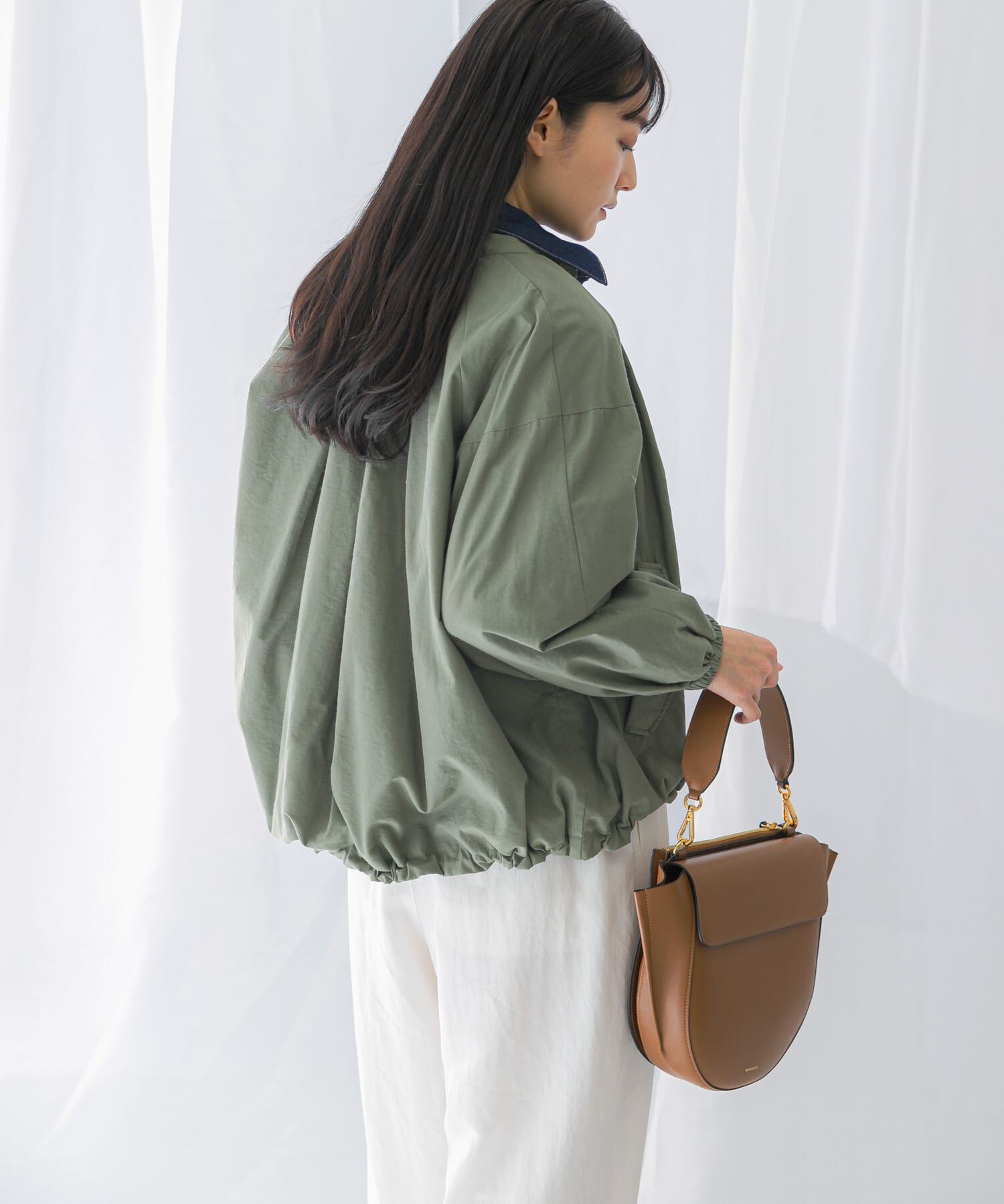 URBAN RESEARCH ROSSO「ギャザーボリュームブルゾン」|ブルゾン・スタジャン|